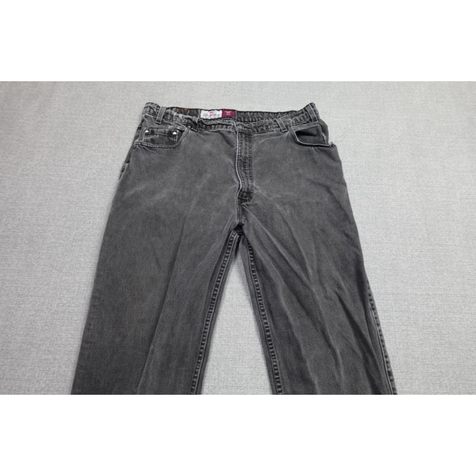 Levi's VINTAGE Levi's 545 Jeans Mens 38x32 Black Loose Baggy Dark Wash Faded 90s USA Staircase? Size US 38 / EU 54 - 3 Thumbnail