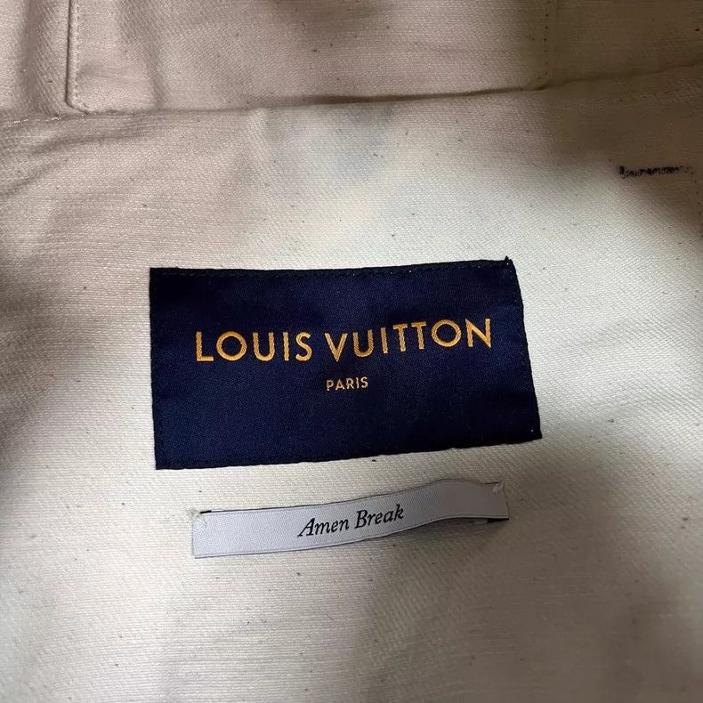 Louis Vuitton Louis Vuitton Cropped Denim Jacket with Mountain Print-2506 Size L / US 10 / IT 46 - 6 Thumbnail