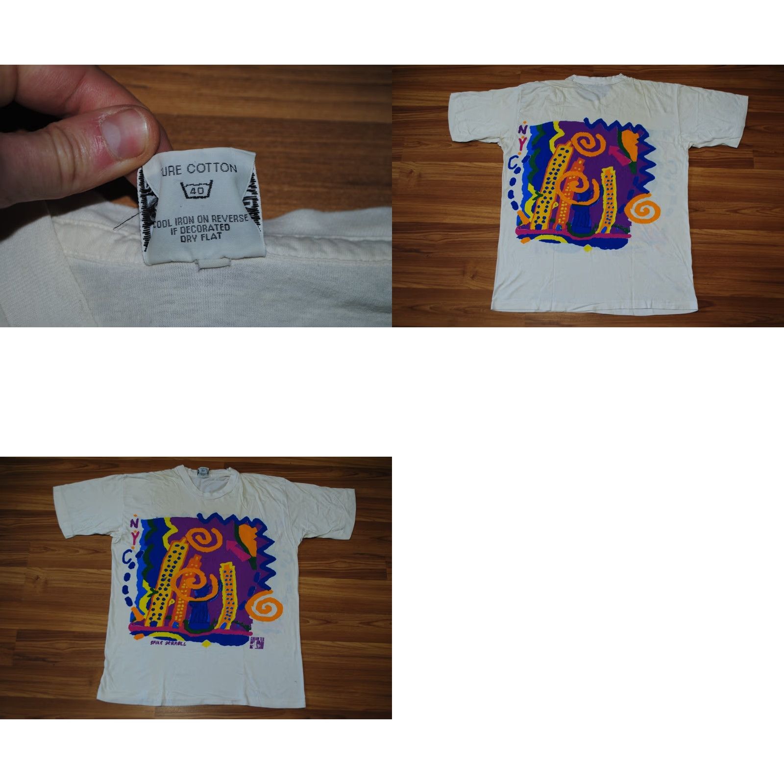 Vintage VINTAGE CREAM TEA LONDON SHIRT PAINTING ART WORKS PICASSO NEW YORK CITY XL Shirt Mens Size US XL / EU 56 / 4 - 8 Thumbnail