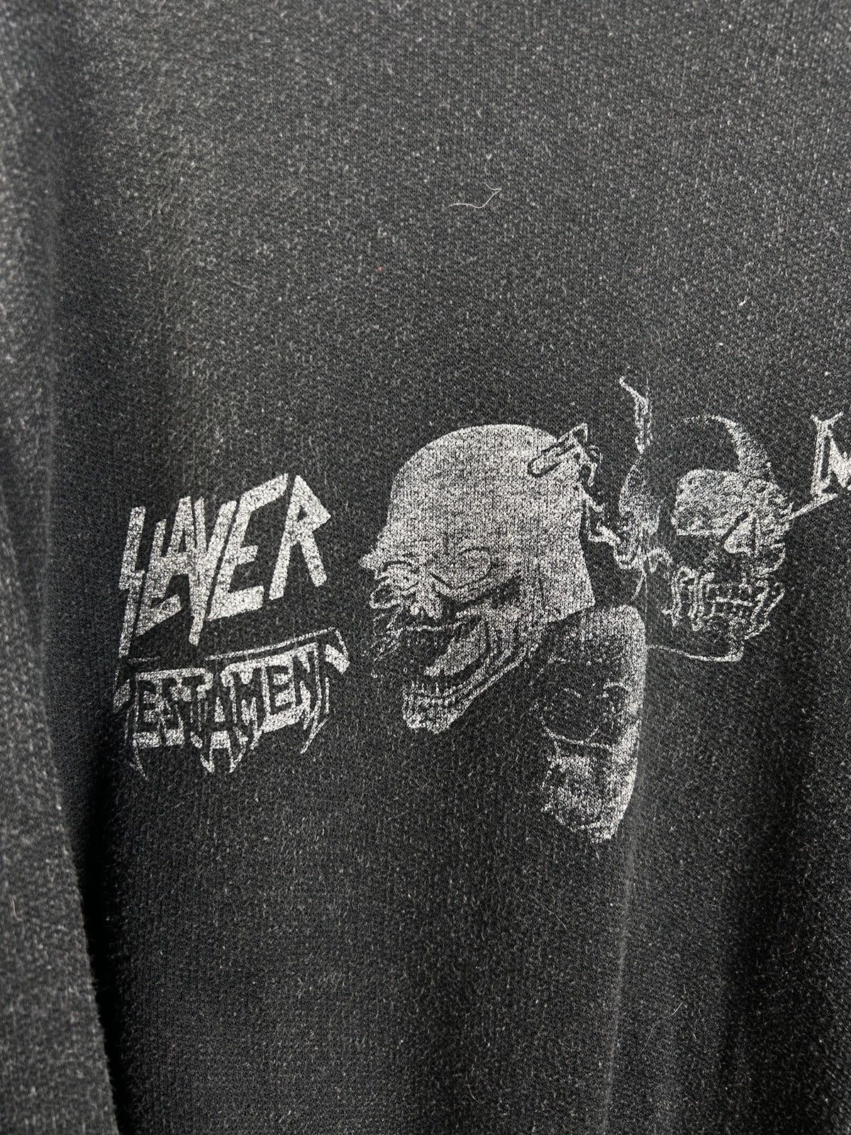 Band Tees 1990 Clash Of Titans Slayer Megadeth Testament Metal Hoodie Size US M / EU 48-50 / 2 - 2 Thumbnail