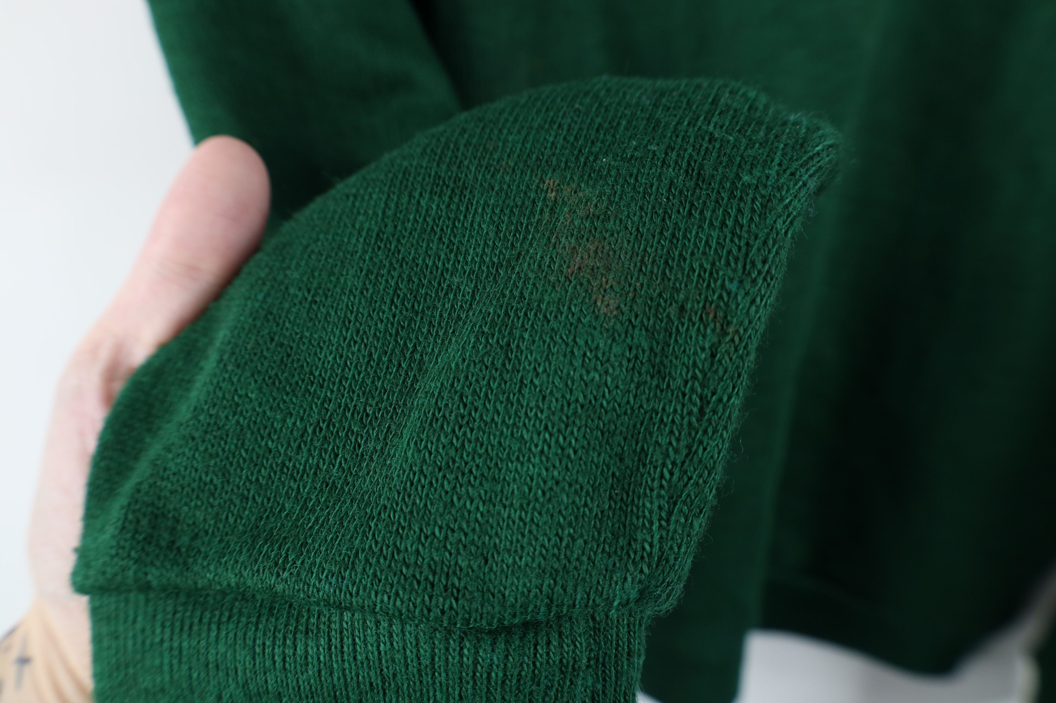 Vintage Vintage 70s Streetwear Mustang V-Neck Sweater Green USA Size M / US 6-8 / IT 42-44 - 8 Thumbnail