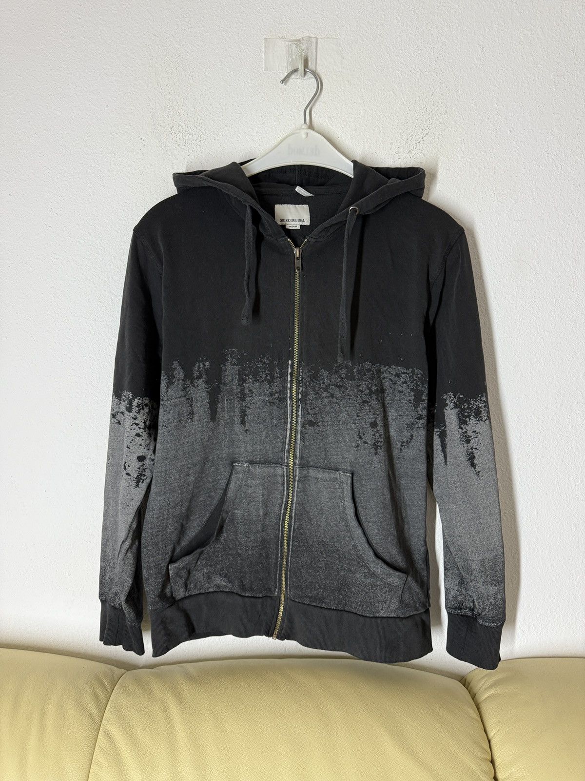 Shine Original Vintage Shine Original Avantgarde Faded Zip Hoodie Size US M / EU 48-50 / 2 - 1 Thumbnail