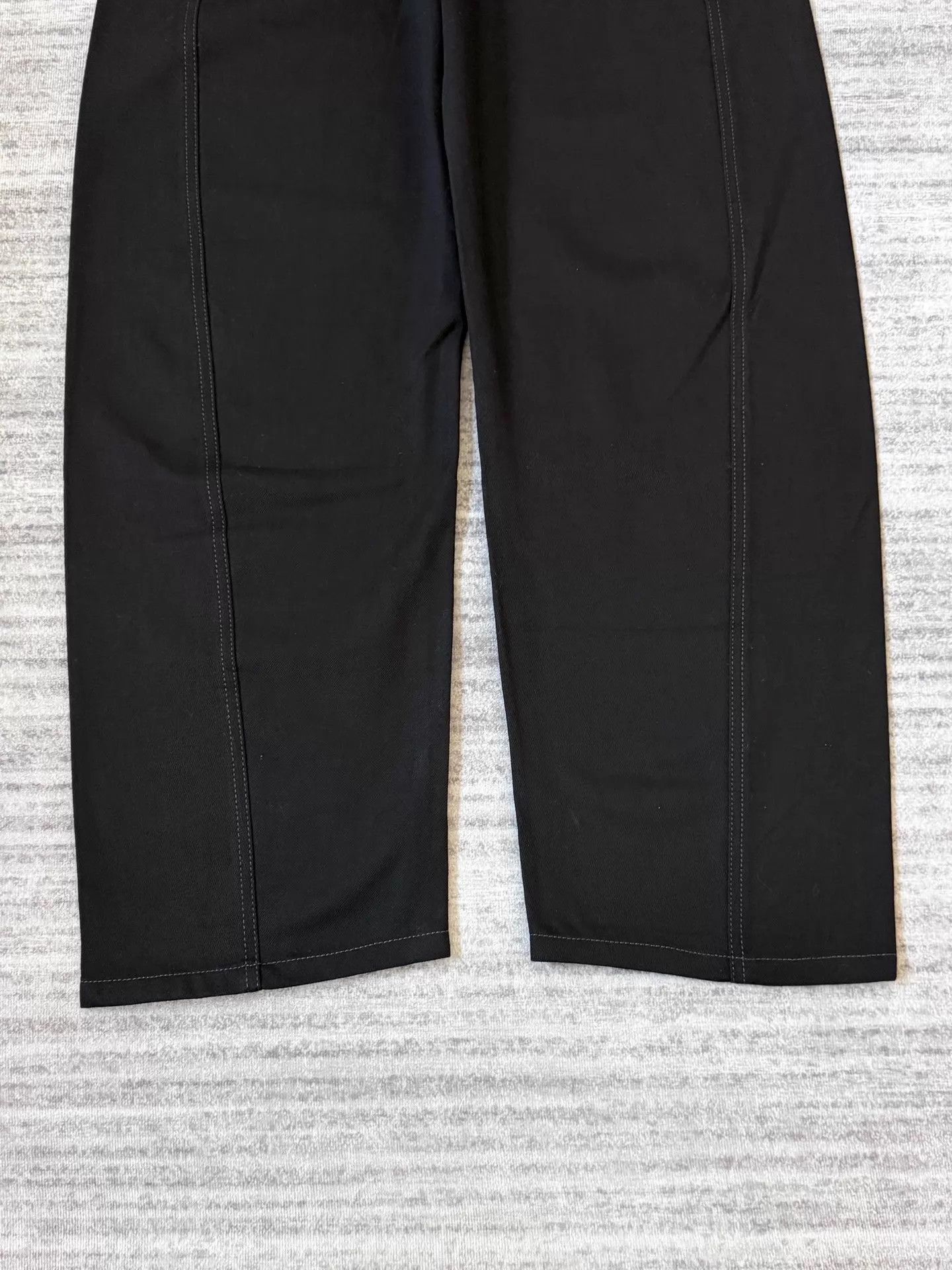Lemaire Lemaire Twisted Belted Black Wide-Leg Trousers XS Size 25" / US 0 / IT 36 - 3 Thumbnail
