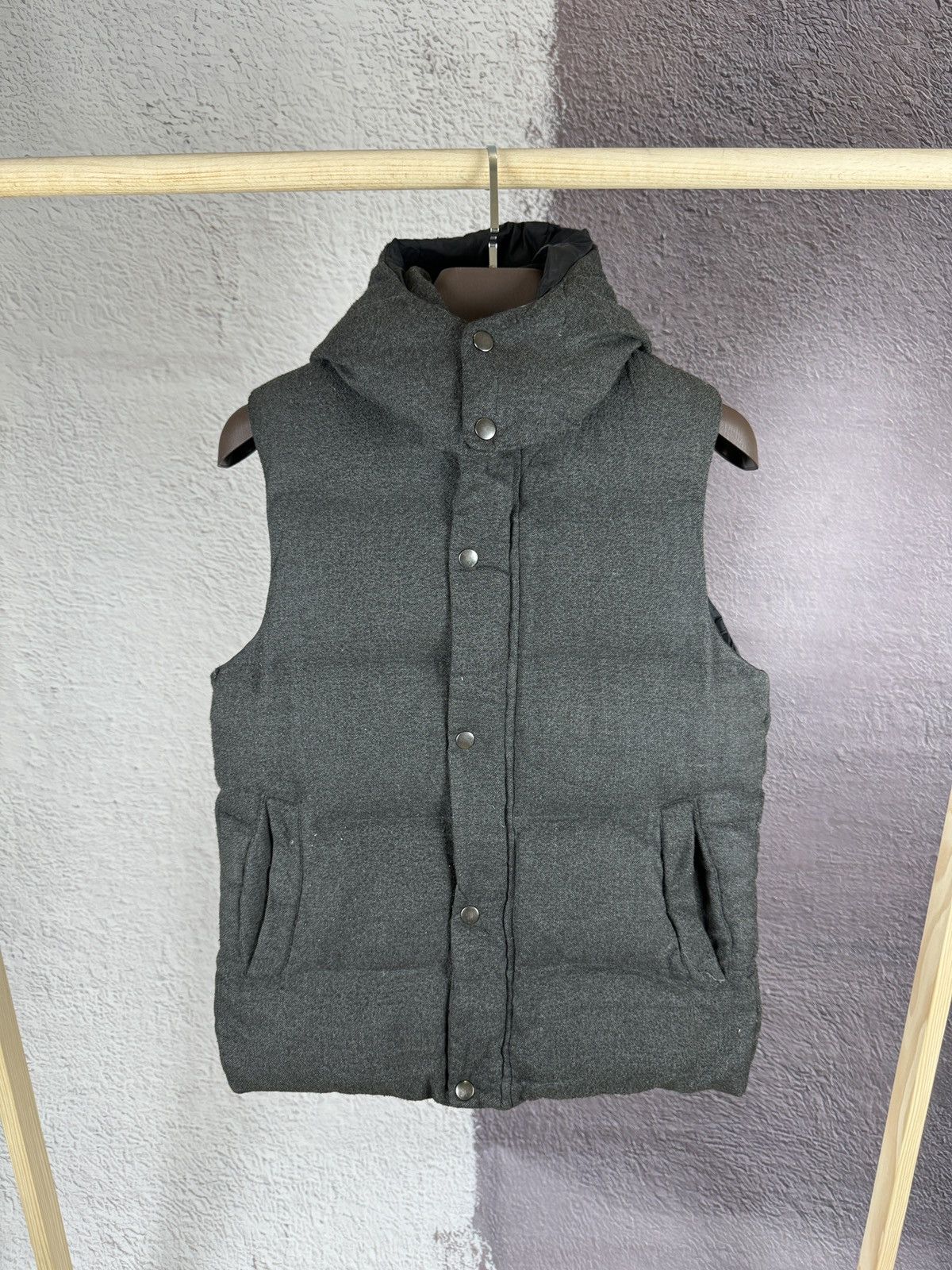 Japanese Brand Ships Jet Blue Japanese clothing grey hooded vest jacket Size US M / EU 48-50 / 2 - 1 Thumbnail