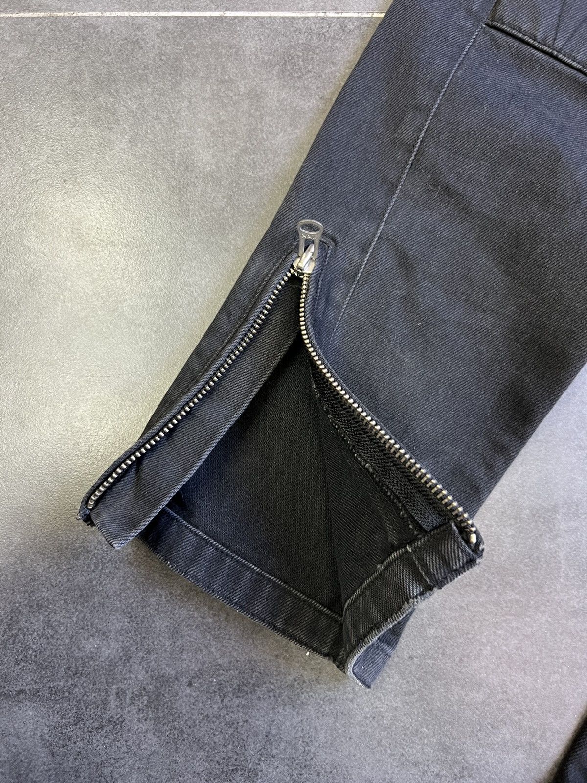 H&M × Isabel Marant Balmain SLP type Isabel Marant Hm Biker zippered waxed denim Size US 34 / EU 50 - 7 Thumbnail