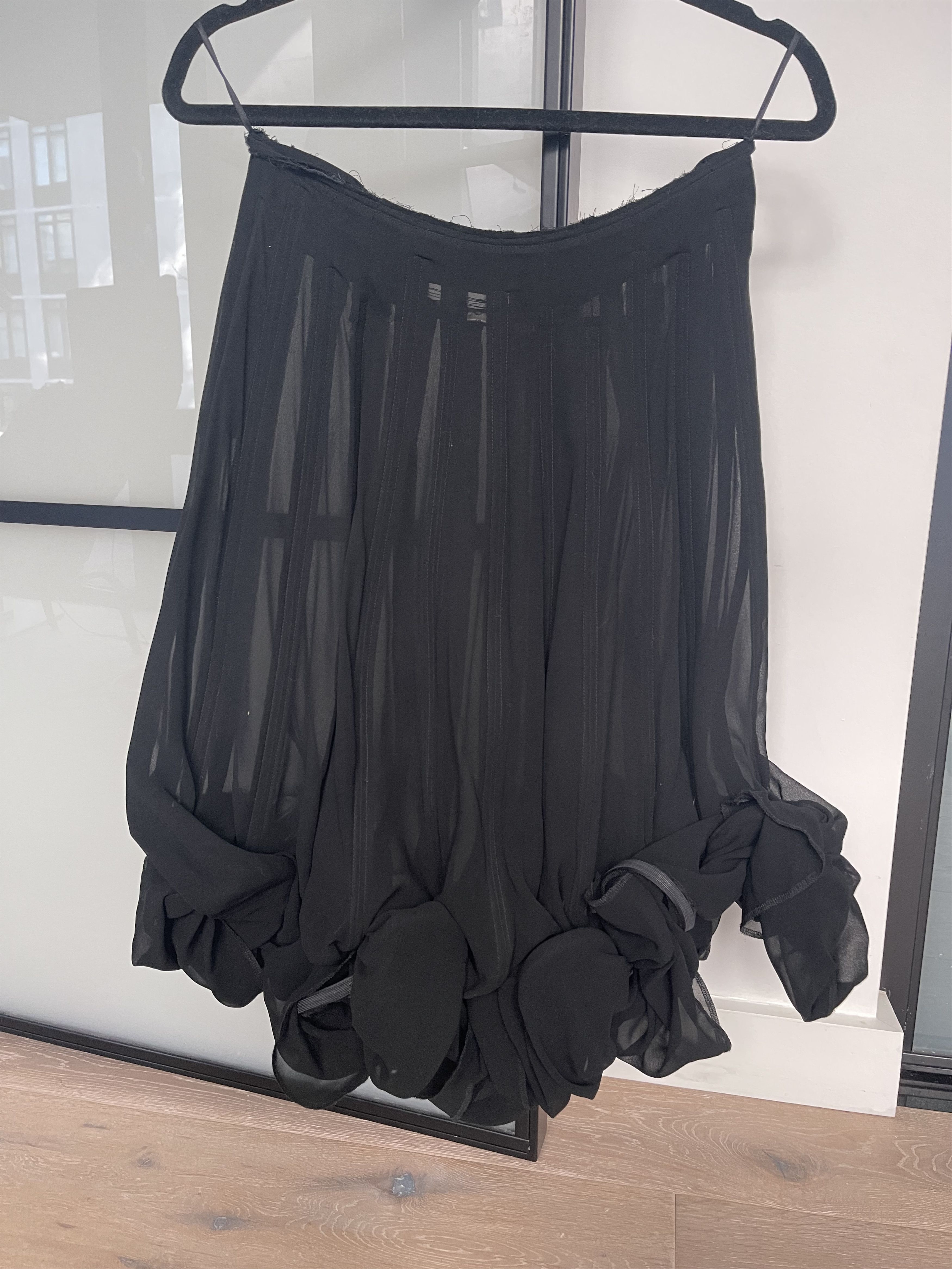 Comme des Garcons Comme des Garcons SS 2015 “Biker Ballerina” Black Skirt Sz S Size 27" / US 4 / IT 40 - 1 Thumbnail