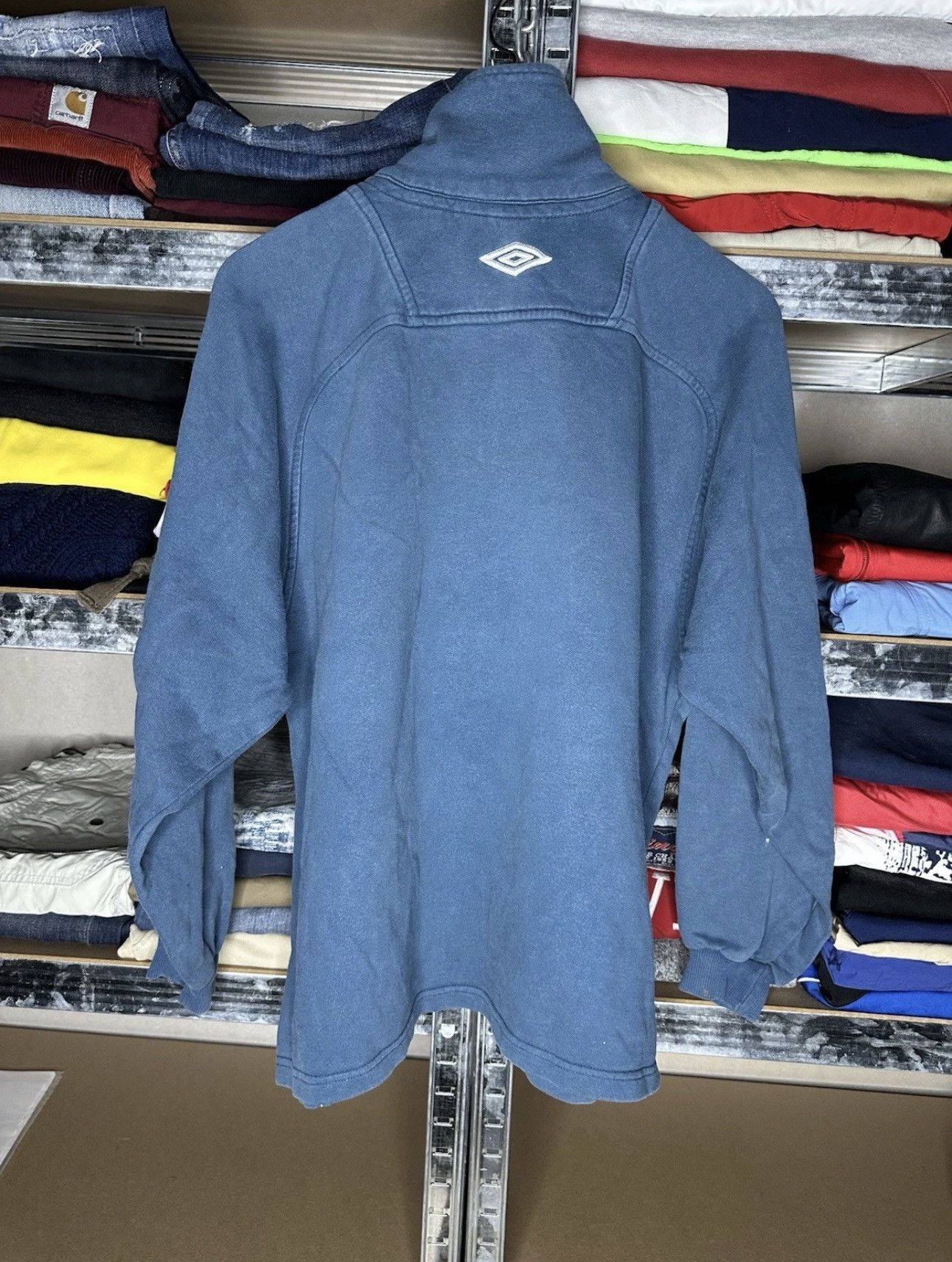 Umbro Umbro Original Training 1/4 Zip Vintage Faded Sweatshirt M Size US M / EU 48-50 / 2 - 2 Thumbnail