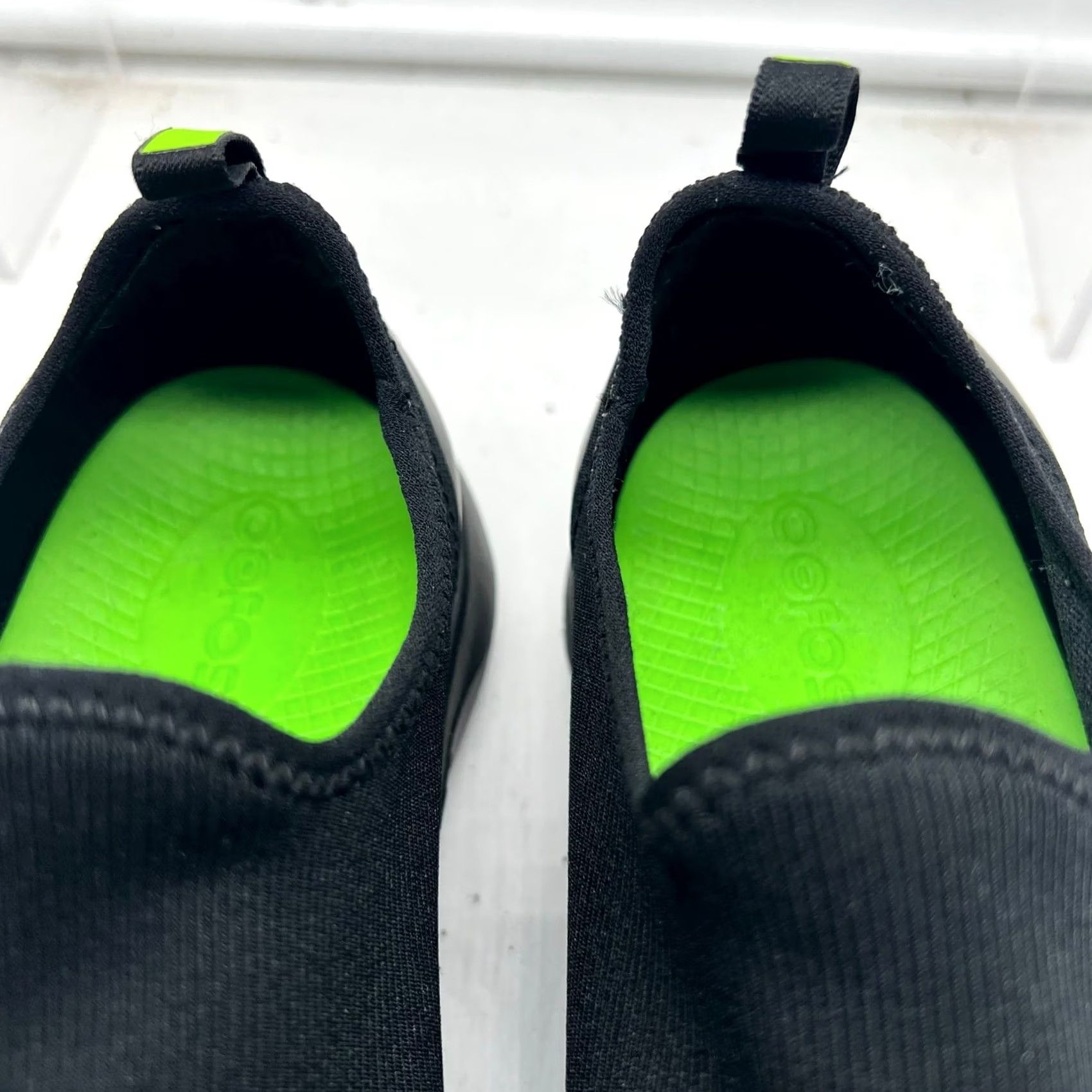 Vintage Oofos Womens 7 Black Slip On Low Top Sneakers Size M / US 6-8 / IT 42-44 - 5 Thumbnail