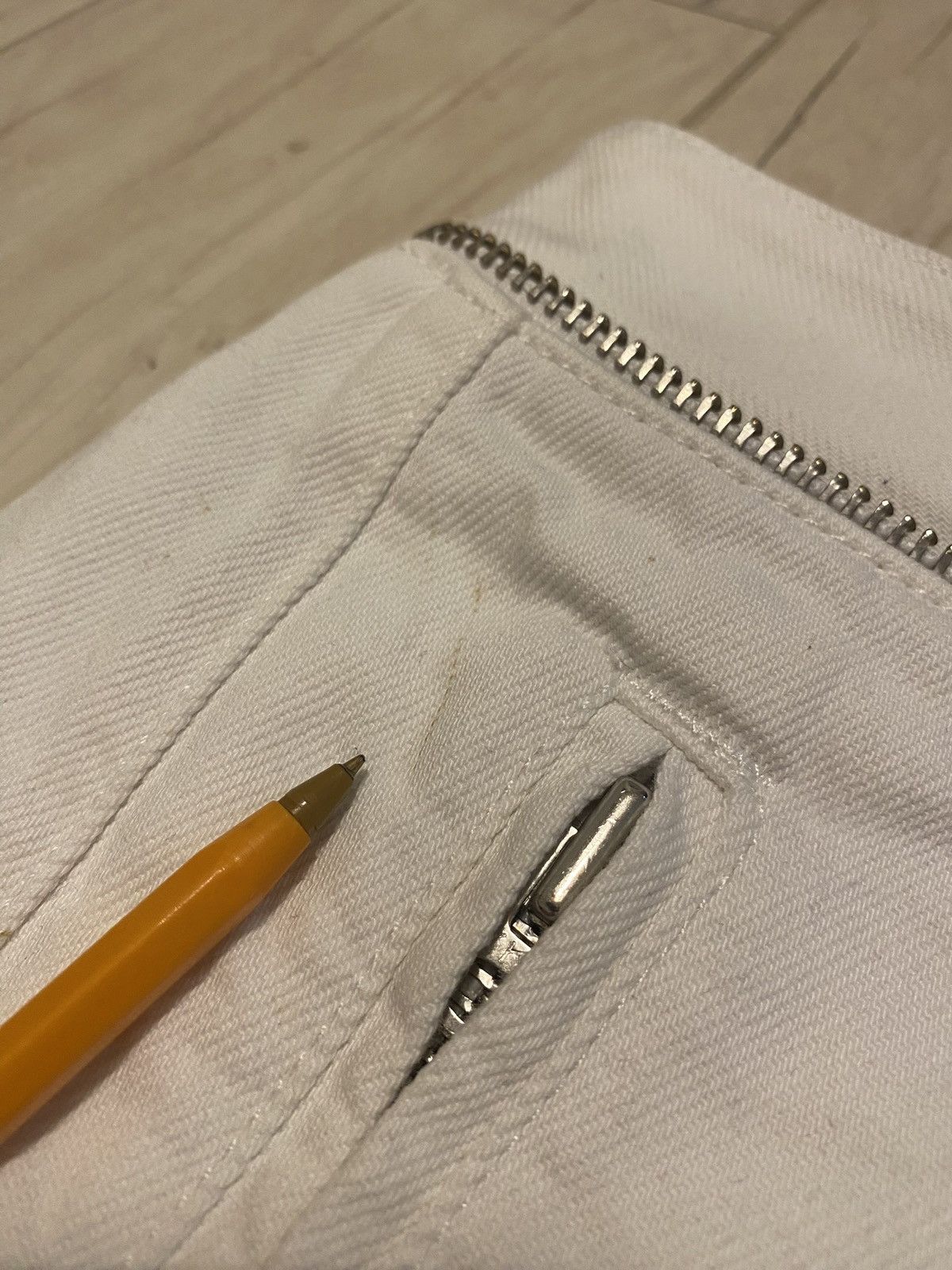 Isabel Marant FW13 Isabel Marant X H&M Biker White Denim Pants Size US 32 / EU 48 - 17 Thumbnail