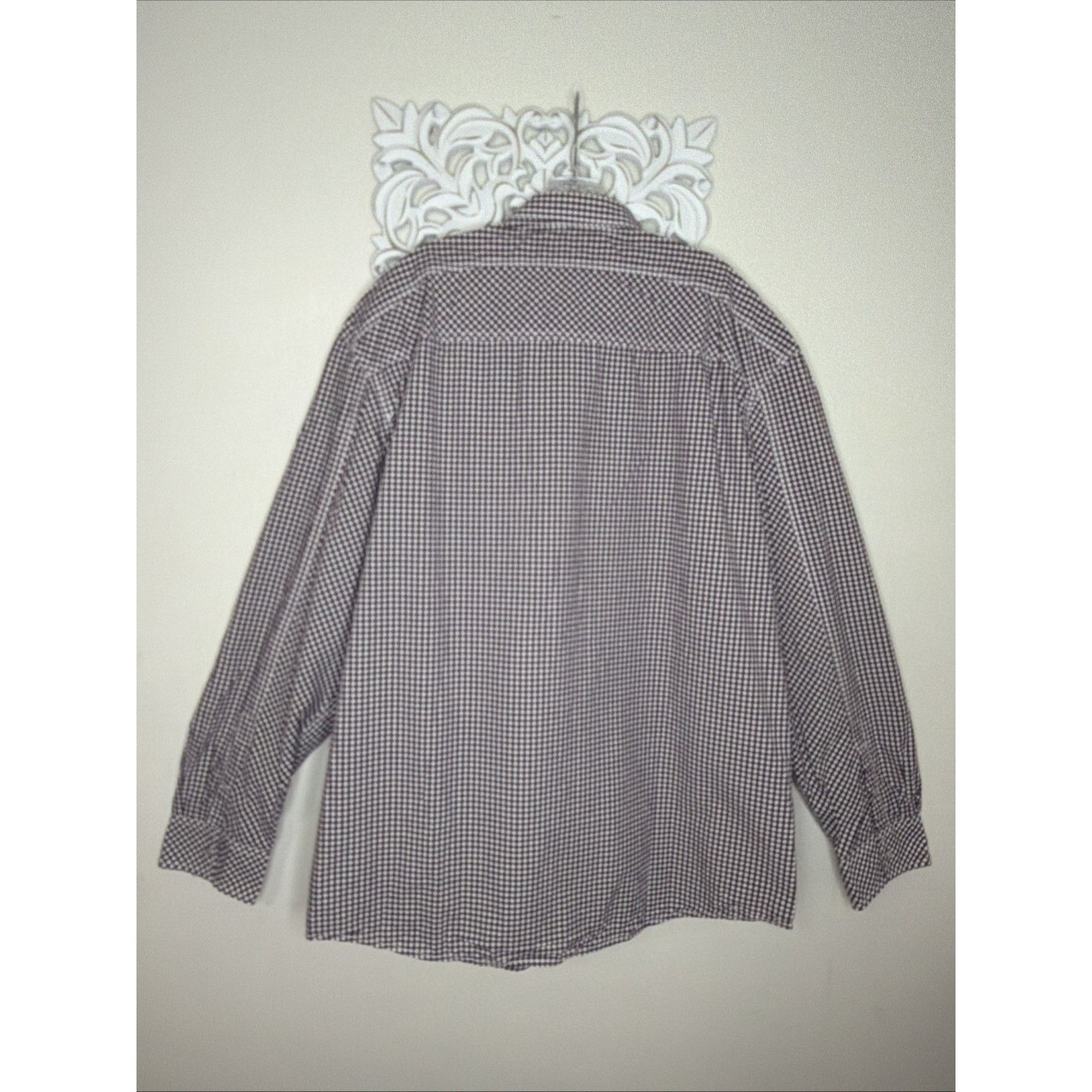 Marc Ecko Marc Ecko Gingham Shirt Men's 3XL Snap Front Long Sleeve Size US XXL / EU 58 / 5 - 9 Thumbnail