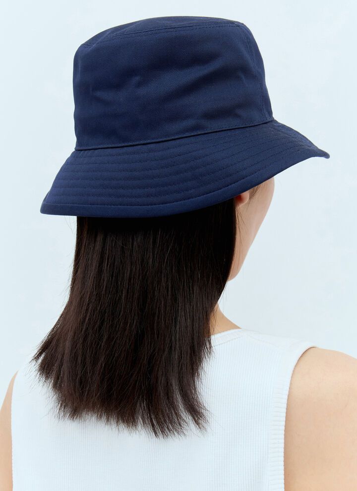 Gucci oc11z0126 Size: OS Cotton Bucket Hat / Cap In Navy Blue Size ONE SIZE - 4 Thumbnail