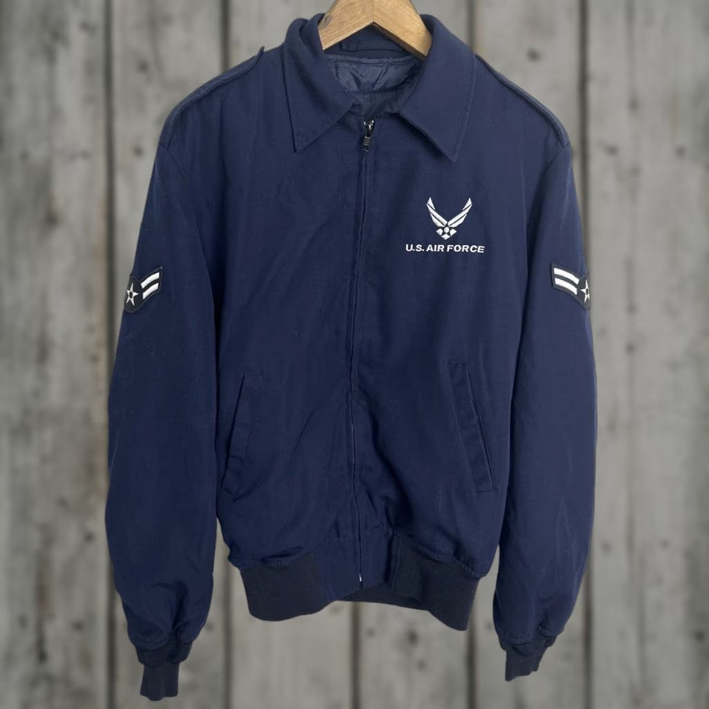 VINTAGE DSCP Wings Collection Men's Bomber Jacket 42L Blue