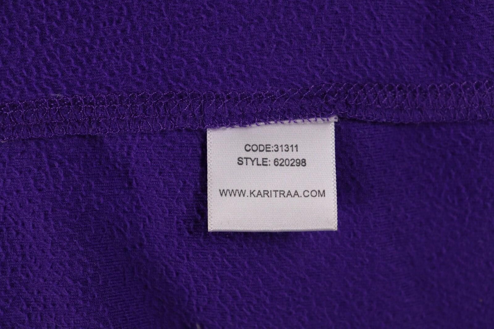 Designer Kari Traa Purple Full Zip Fleece Lightweight Jacket Size L Size L / US 10 / IT 46 - 11 Thumbnail