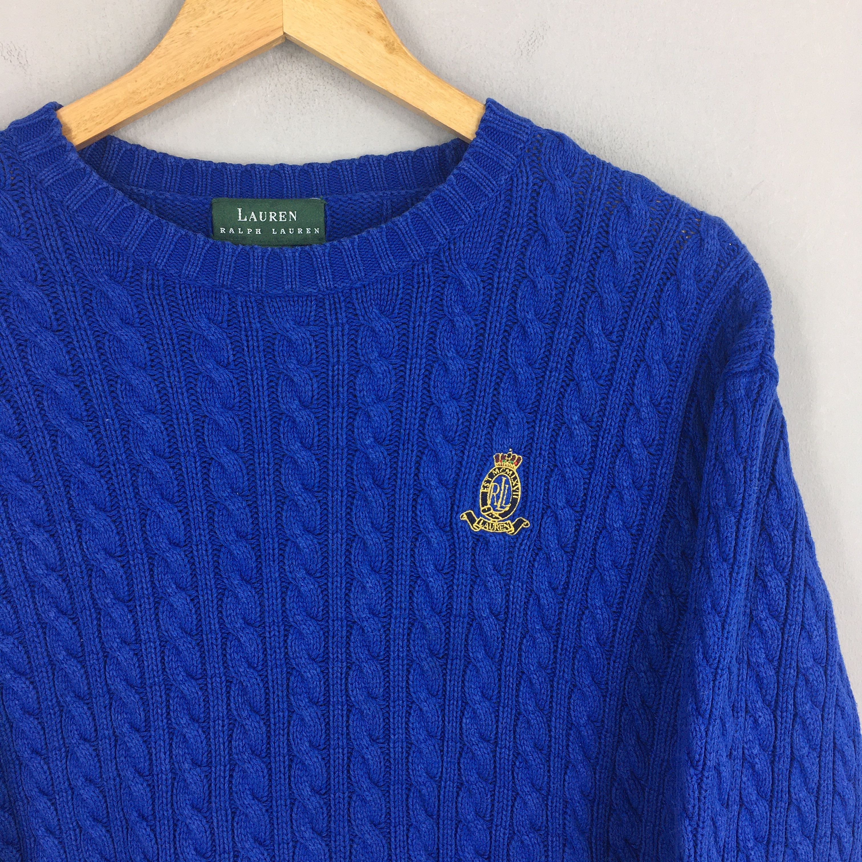 Polo Ralph Lauren × RRL Ralph Lauren × Ralph Lauren Vintage Polo Ralph Lauren Woven Women Knitwear Large Size US L / EU 52-54 / 3 - 2 Thumbnail