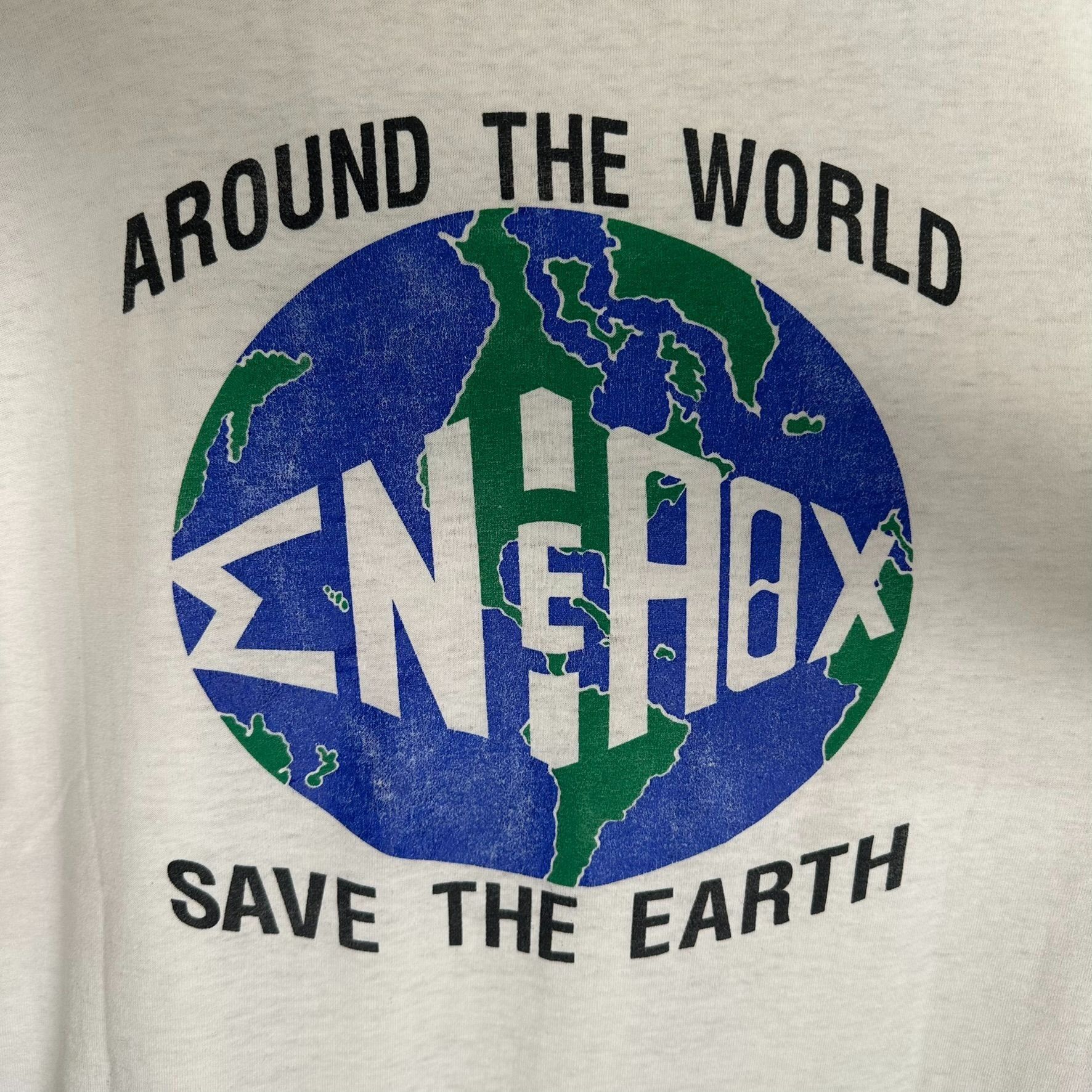 Fruit Of The Loom Vintage 90s Save the Earth T-Shirt Gorpcore Environmental Si Size US XL / EU 56 / 4 - 2 Thumbnail