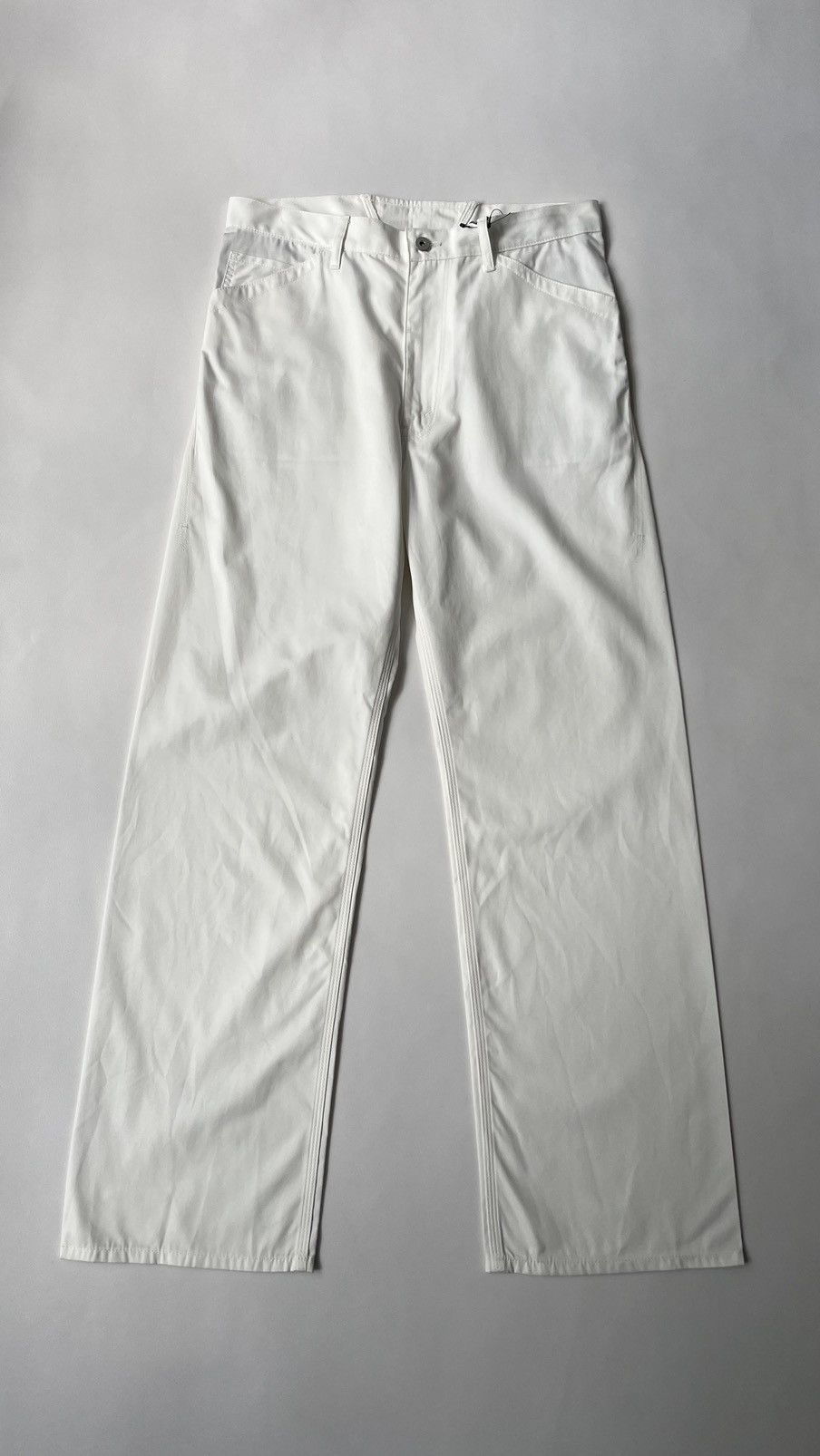 Comme des Garcons S/S 10 White Cotton Utility Work Trousers Size US 34 / EU 50 - 2 Thumbnail