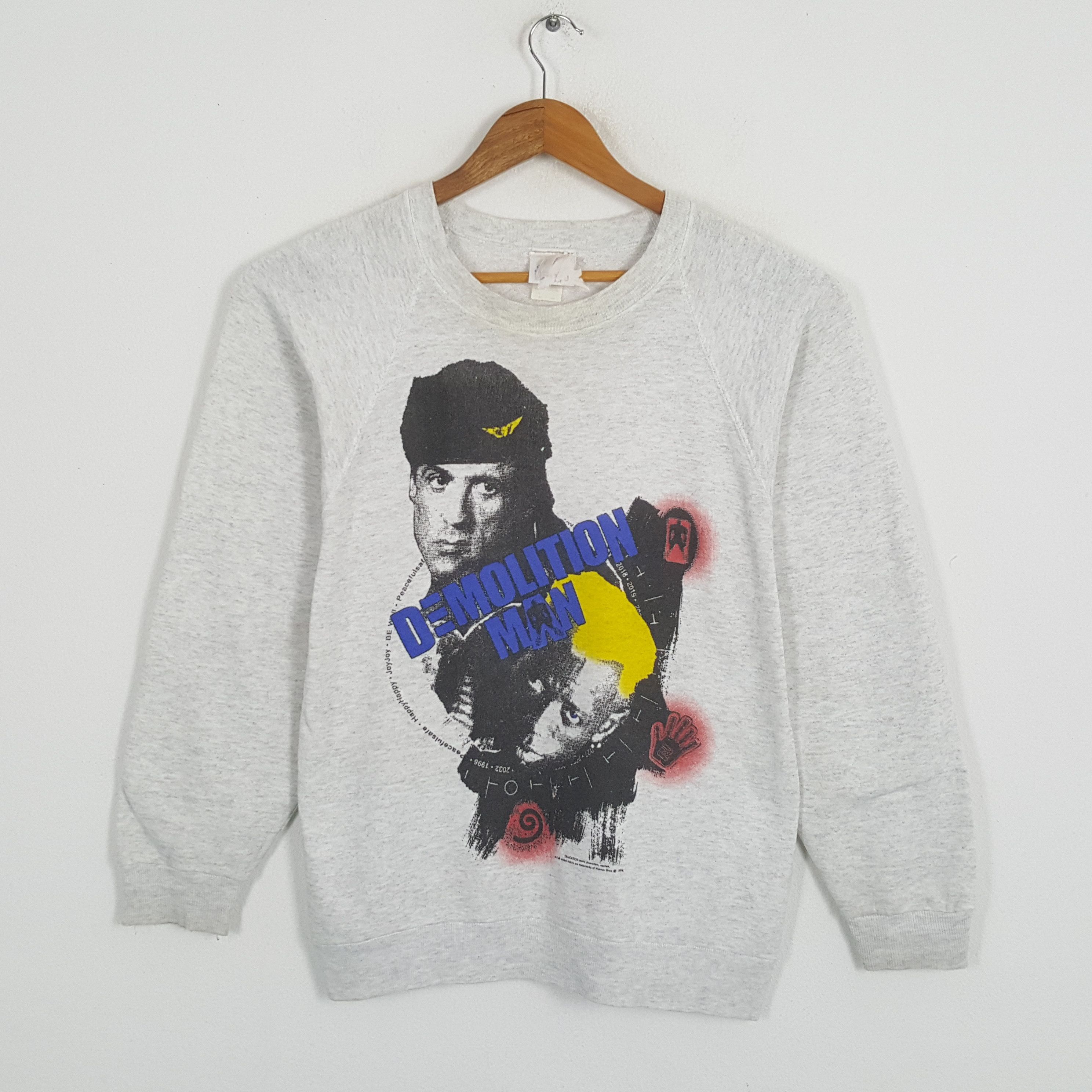 Sci-Fi Fantasy × Vintage Vintage 90's DEMOLITION MAN American Action Movie Sweatshirt Size US S / EU 44-46 / 1 - 1 Thumbnail
