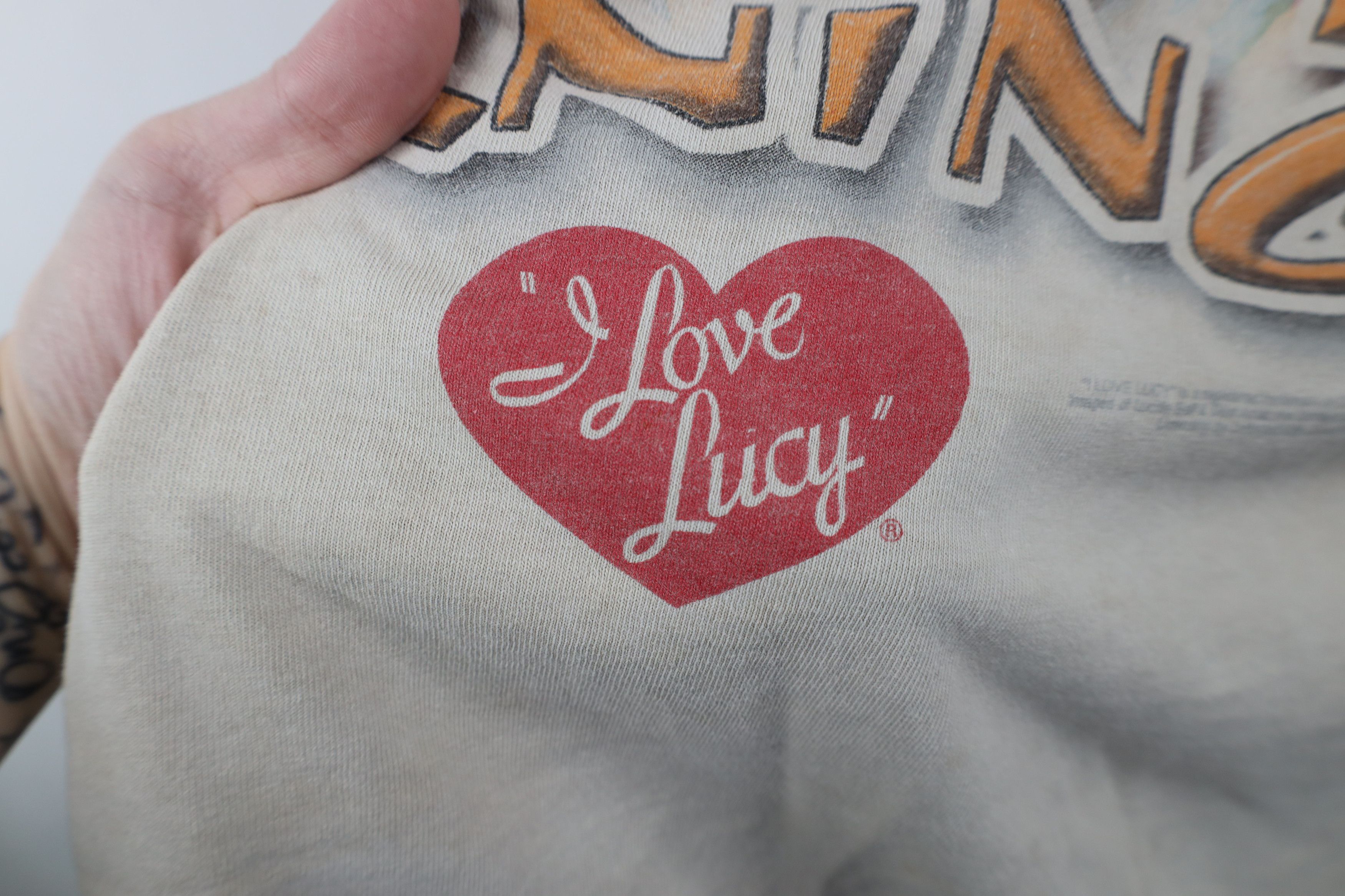 Vintage Vintage 90s I Love Lucy I Don't Do Mornings Sleep T-Shirt Size ONE SIZE - 10 Thumbnail
