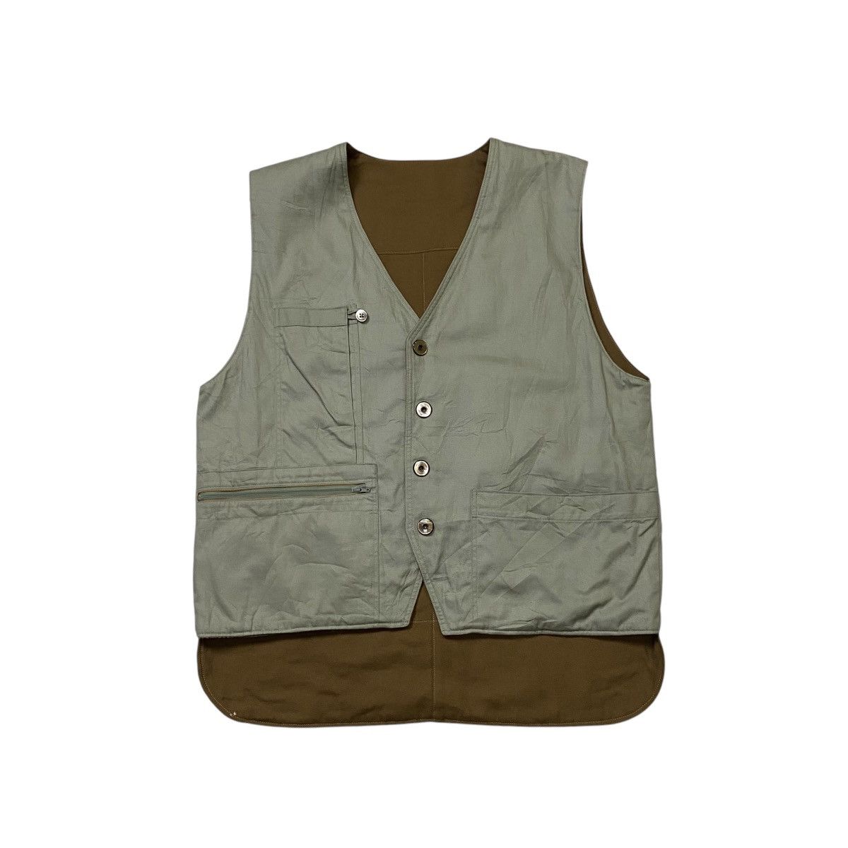 Handmade × Japanese Brand × Vintage Maruten Bou patchwork reversable vest Size US L / EU 52-54 / 3 - 7 Thumbnail
