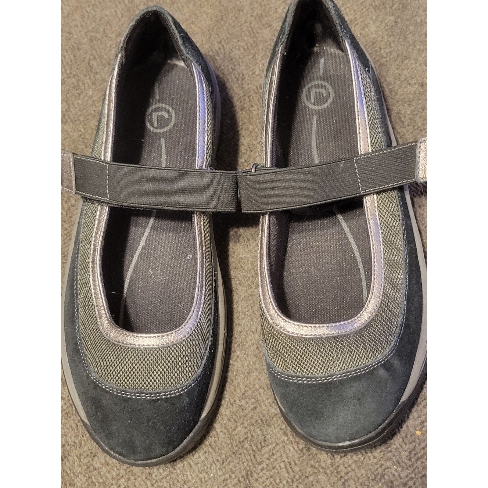 Rockport Rockport Womens 8.5 Mary Jane Walking Shoes Black Gray Size US 8.5 / EU 41-42 - 1 Thumbnail