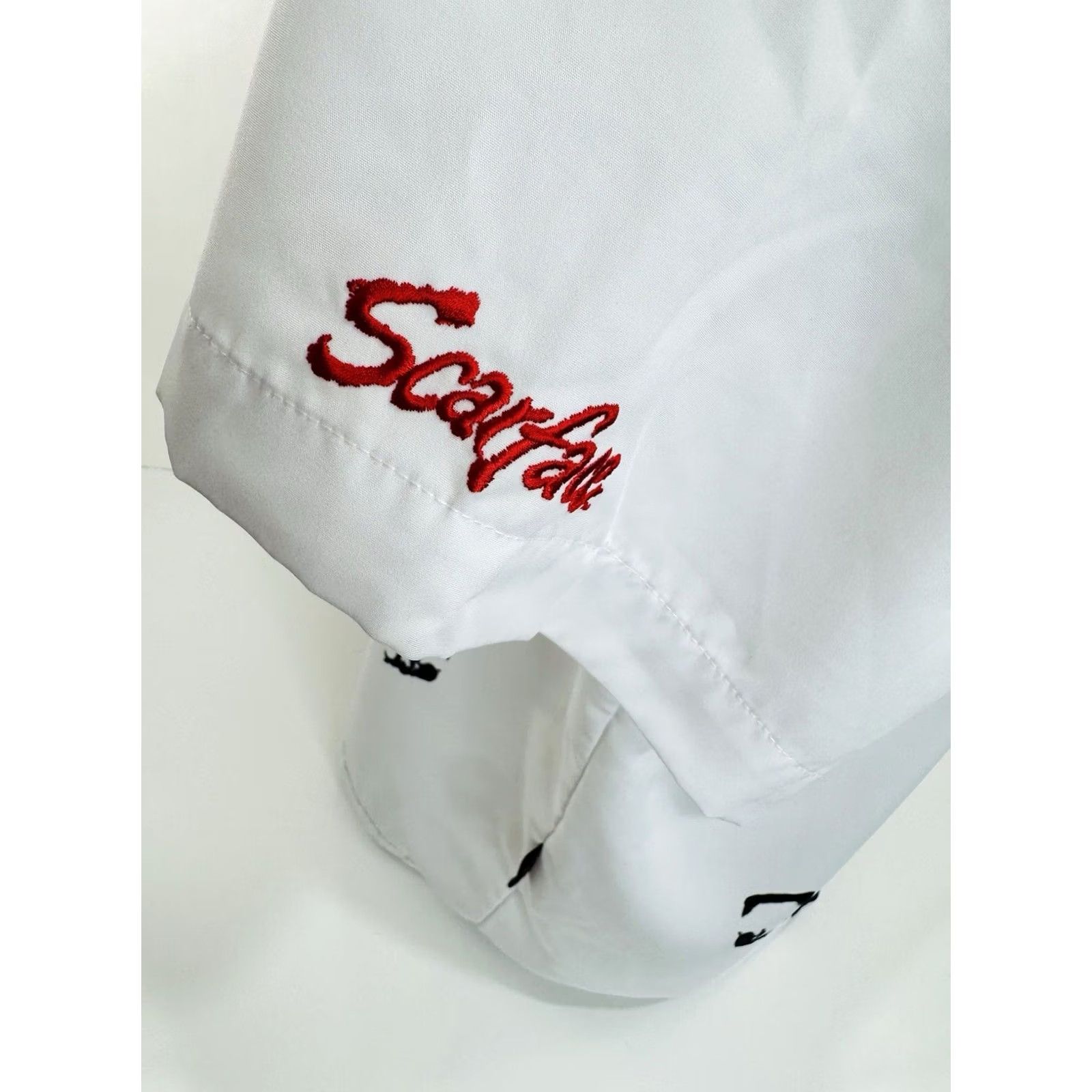 Vintage SCARFACE Al PACINO / DRAGONFLY Mens XL Shirt - MINT, Button-Up Short Sleeve, Black / White, 2000s? Size US XL / EU 56 / 4 - 5 Thumbnail