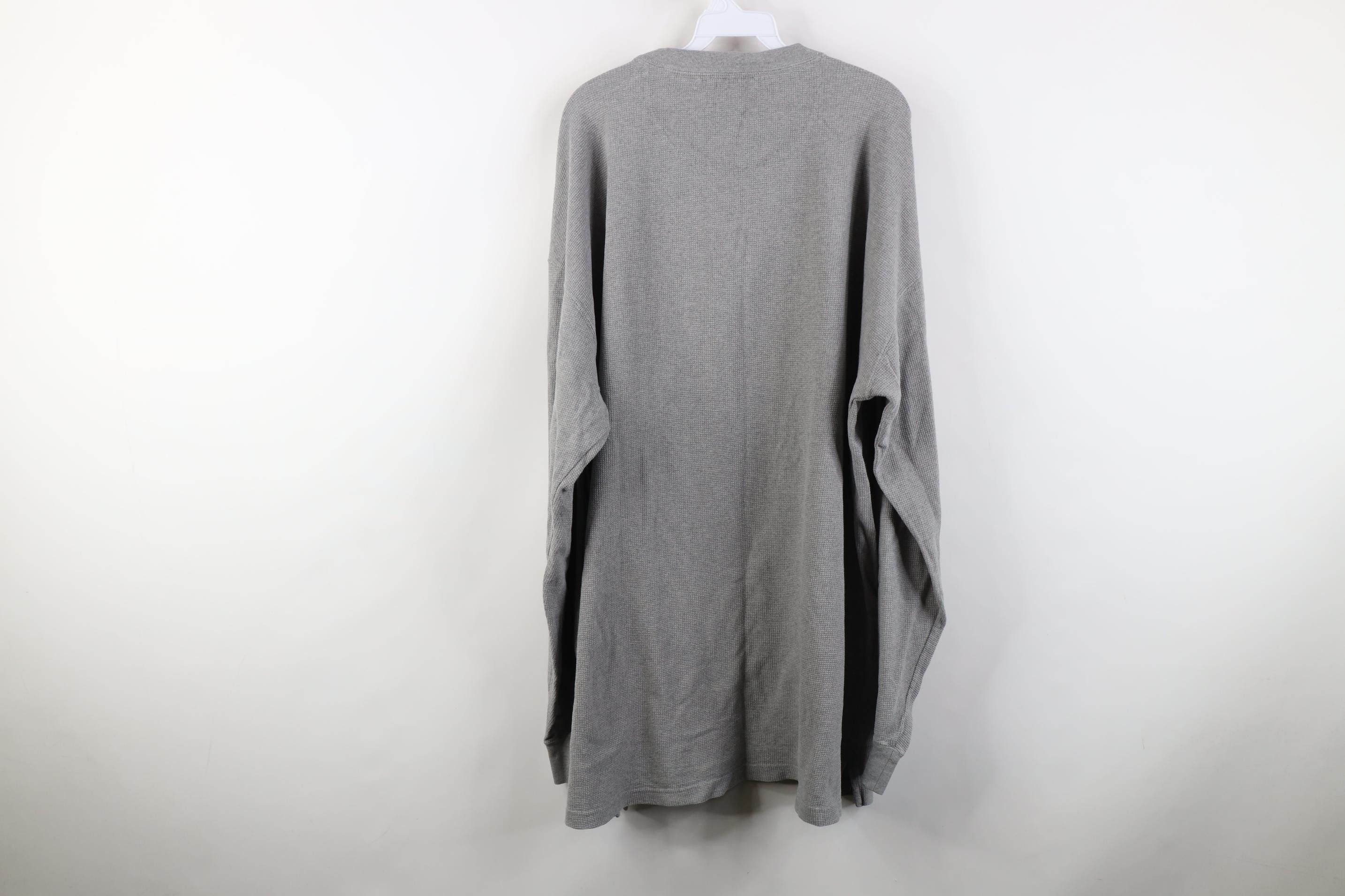 Vintage Vintage 90s Streetwear Knit Long Sleeve Henley T-Shirt Size US XXL / EU 58 / 5 - 13 Thumbnail