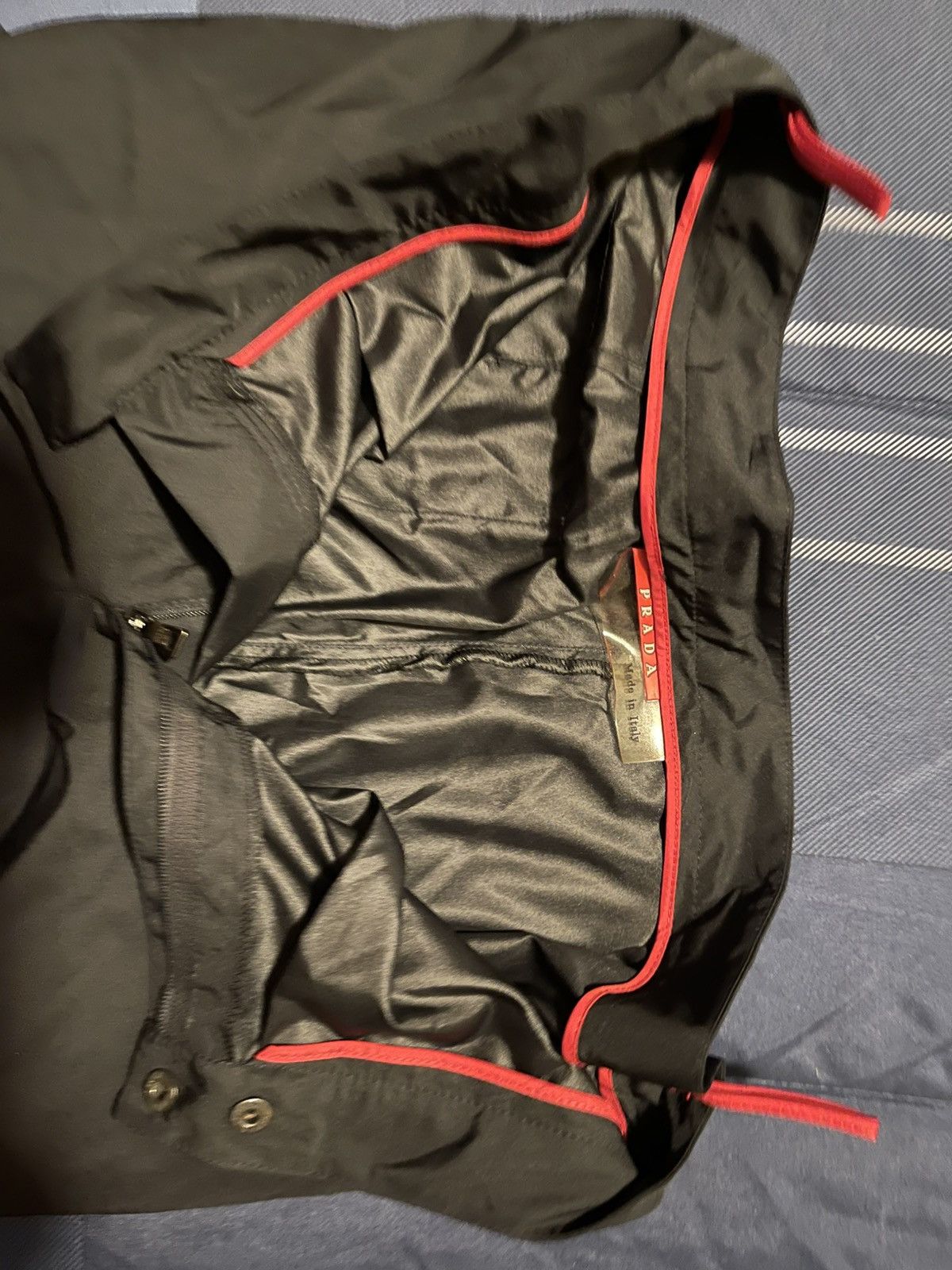 Prada Prada Linea Rossa Nylon Pants Black Size 48 Straight Fit Size US 32 / EU 48 - 6 Thumbnail