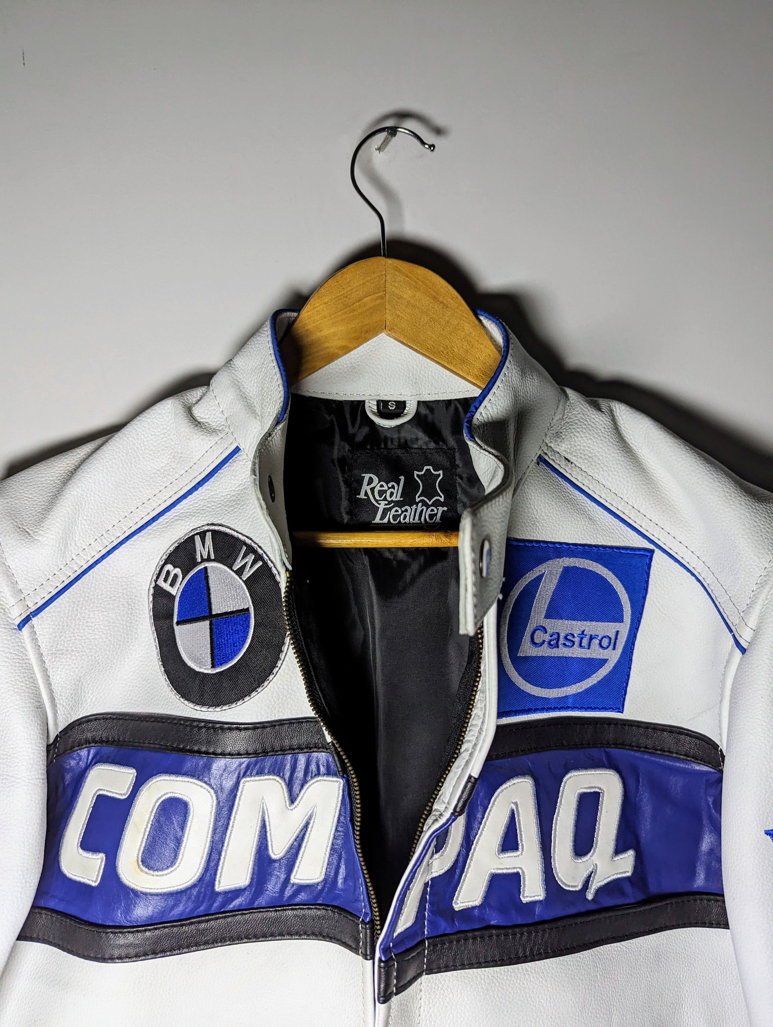 Vintage 🔥 BMW 🔥 Y2K RETRO RACING LEATHER JACKET FORMULA 1 Size US S / EU 44-46 / 1 - 7 Thumbnail