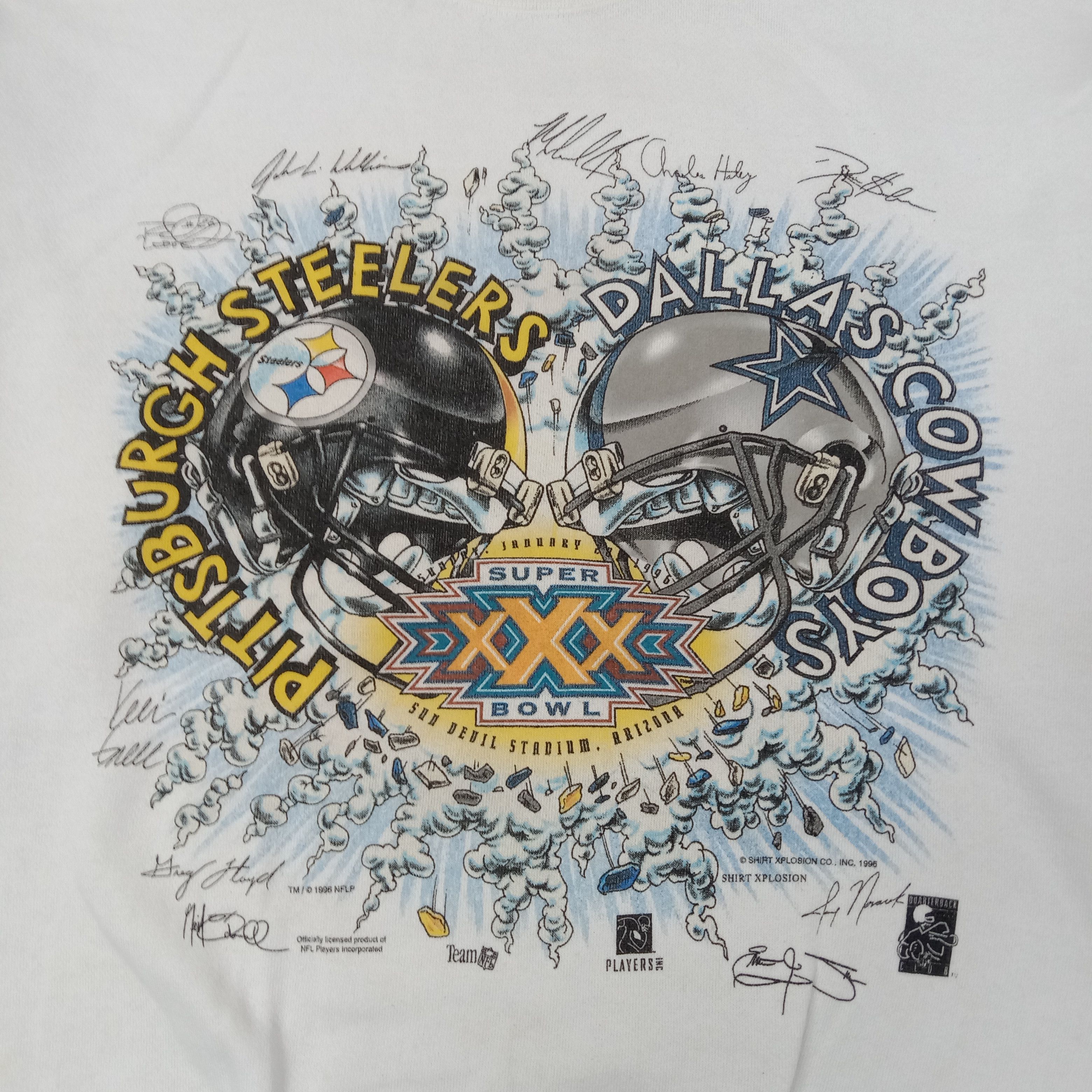 NFL 90's Pittsburgh Steelers X Dallas Cowboys Sweatshirt C253N10 Size US L / EU 52-54 / 3 - 2 Thumbnail