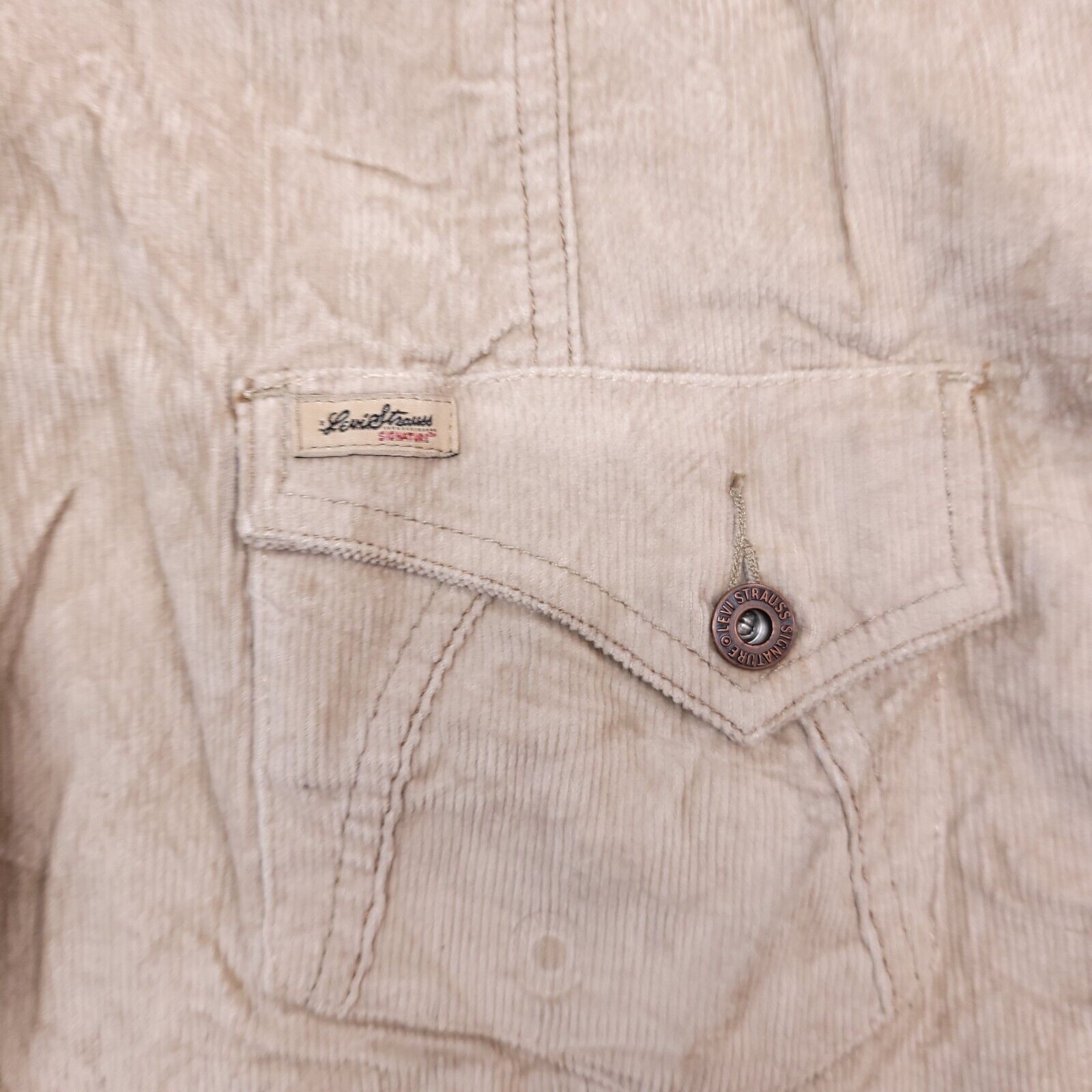 Levi's Levi Strauss Button Up Coat Womens Size Extra Large XL Beige Size XL / US 12-14 / IT 48-50 - 3 Thumbnail