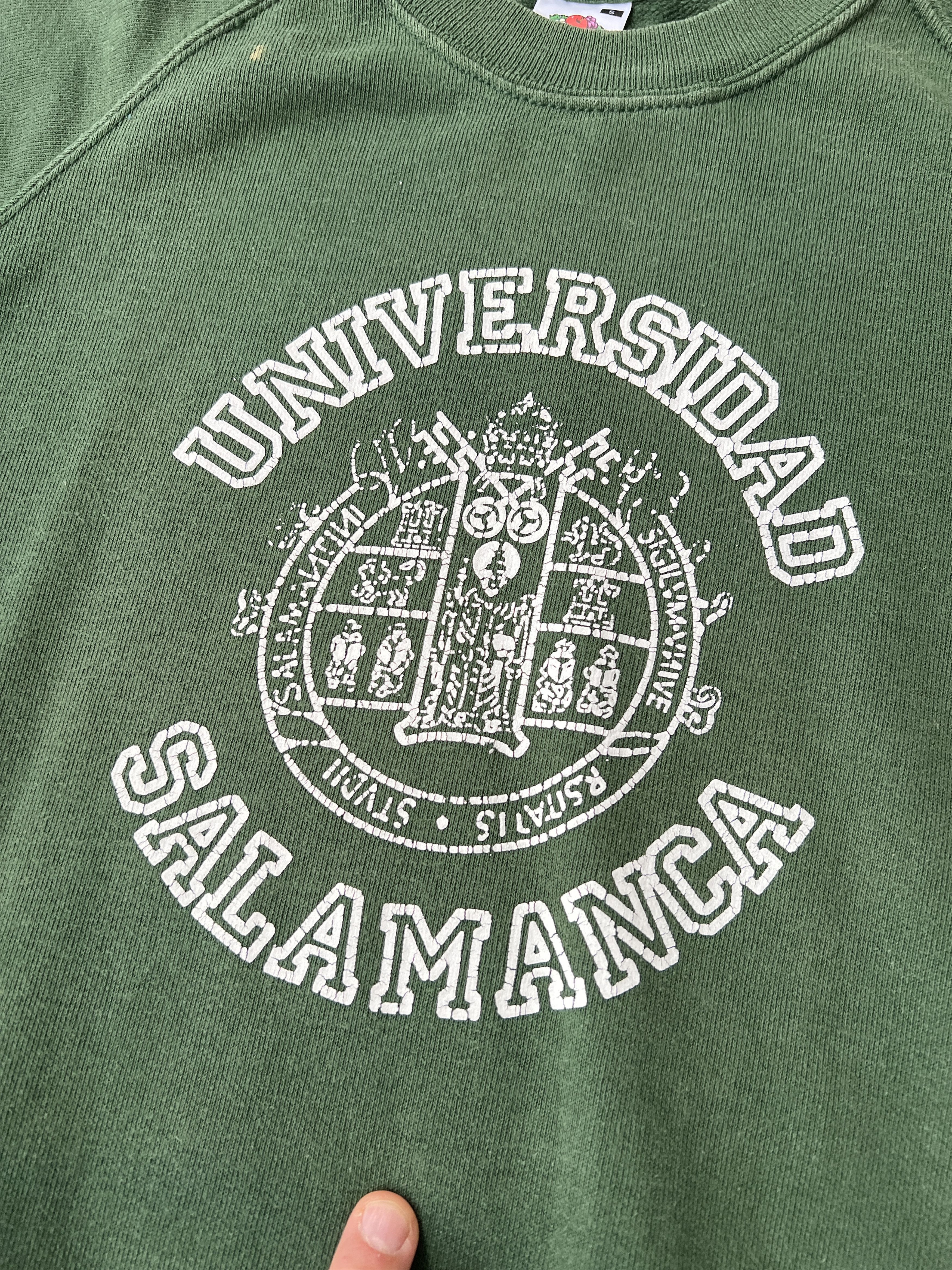 Fruit Of The Loom Universidad Salamanca Vintage Sweatshirt Size US S / EU 44-46 / 1 - 2 Thumbnail