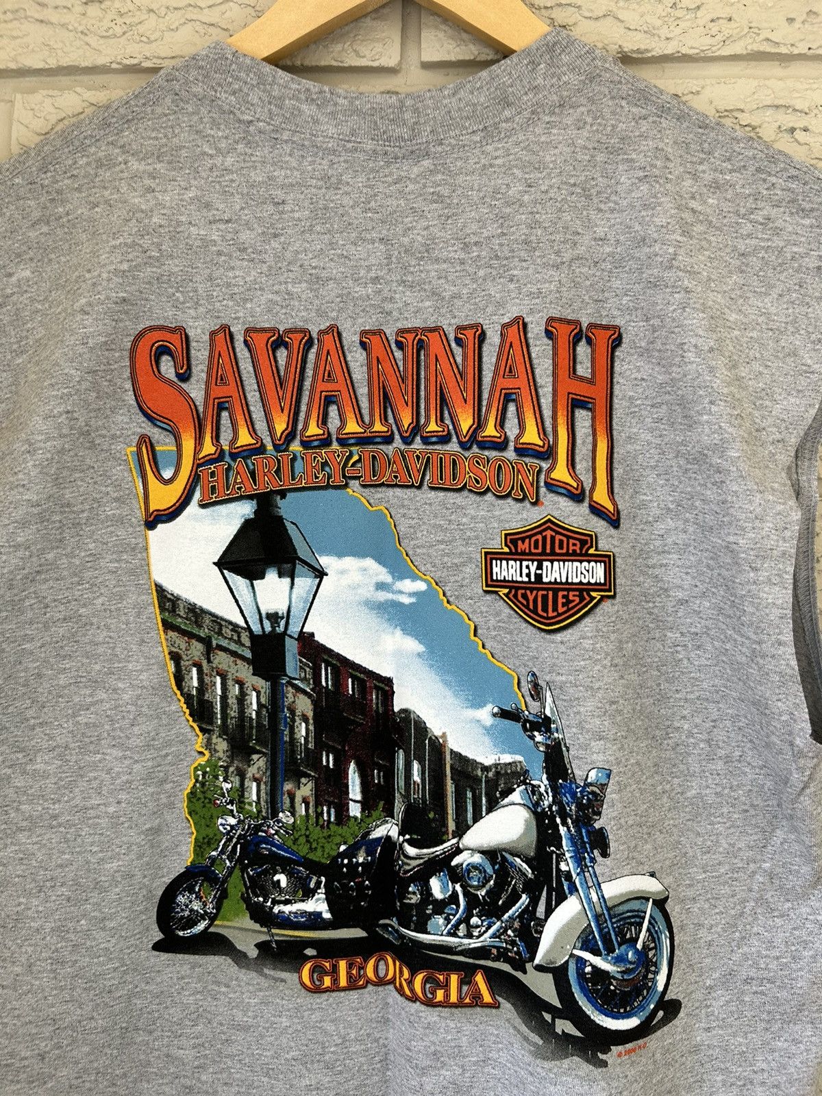 Harley Davidson Vintage Harley Davidson Savannah Georgia Chopper Tank Top Size US L / EU 52-54 / 3 - 1 Thumbnail
