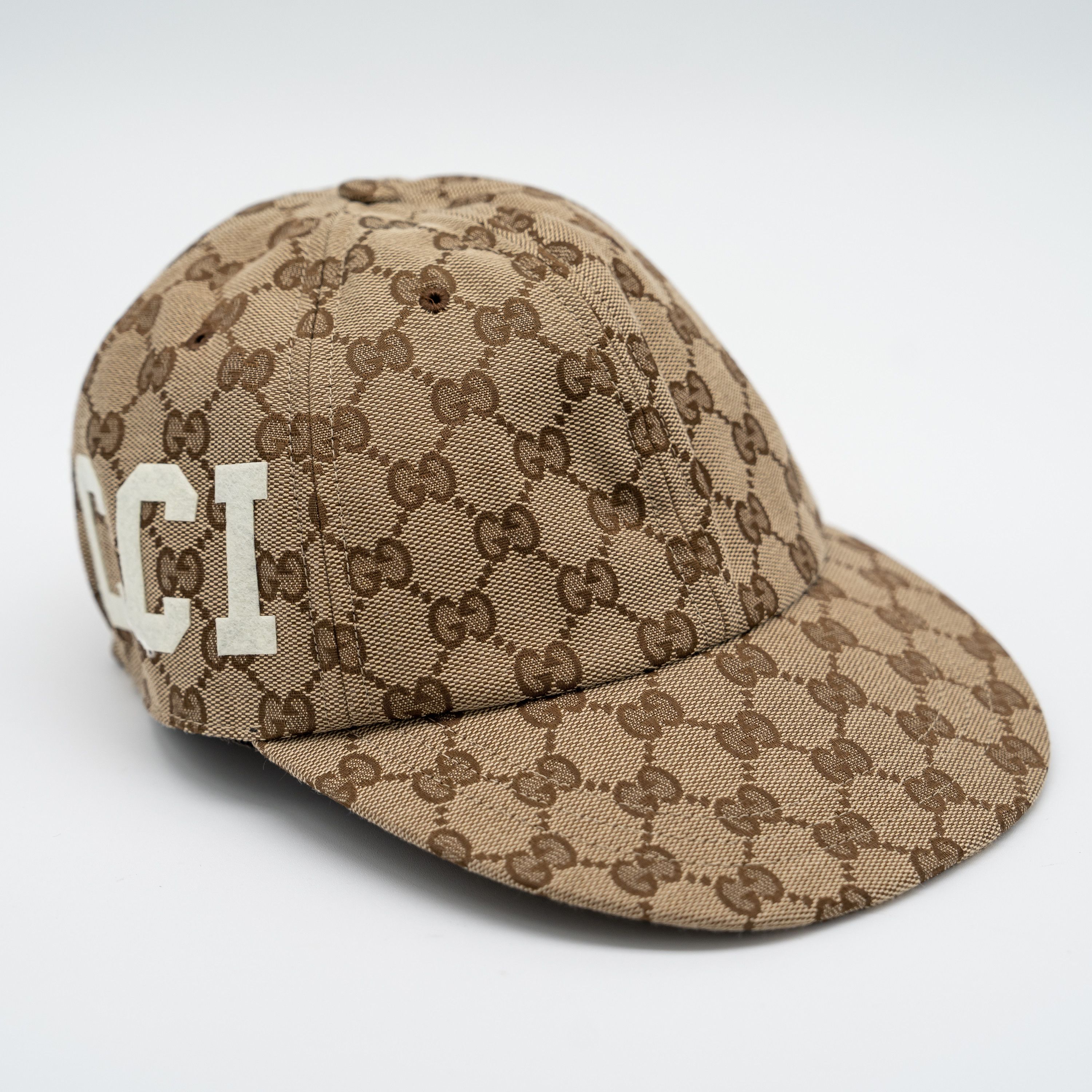 Gucci S Gucci GG Print Baseball Cap Hat Brown Beige logo 25 Size ONE SIZE - 1 Thumbnail