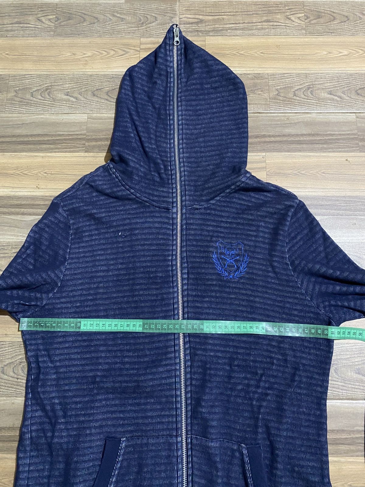 If Six Was Nine × Japanese Brand × Le Grande Bleu (L.G.B.) SKULL 5TH STREET AMERICAN BLUE JEANS FULL ZIPPER HOODIES Size US L / EU 52-54 / 3 - 10 Thumbnail