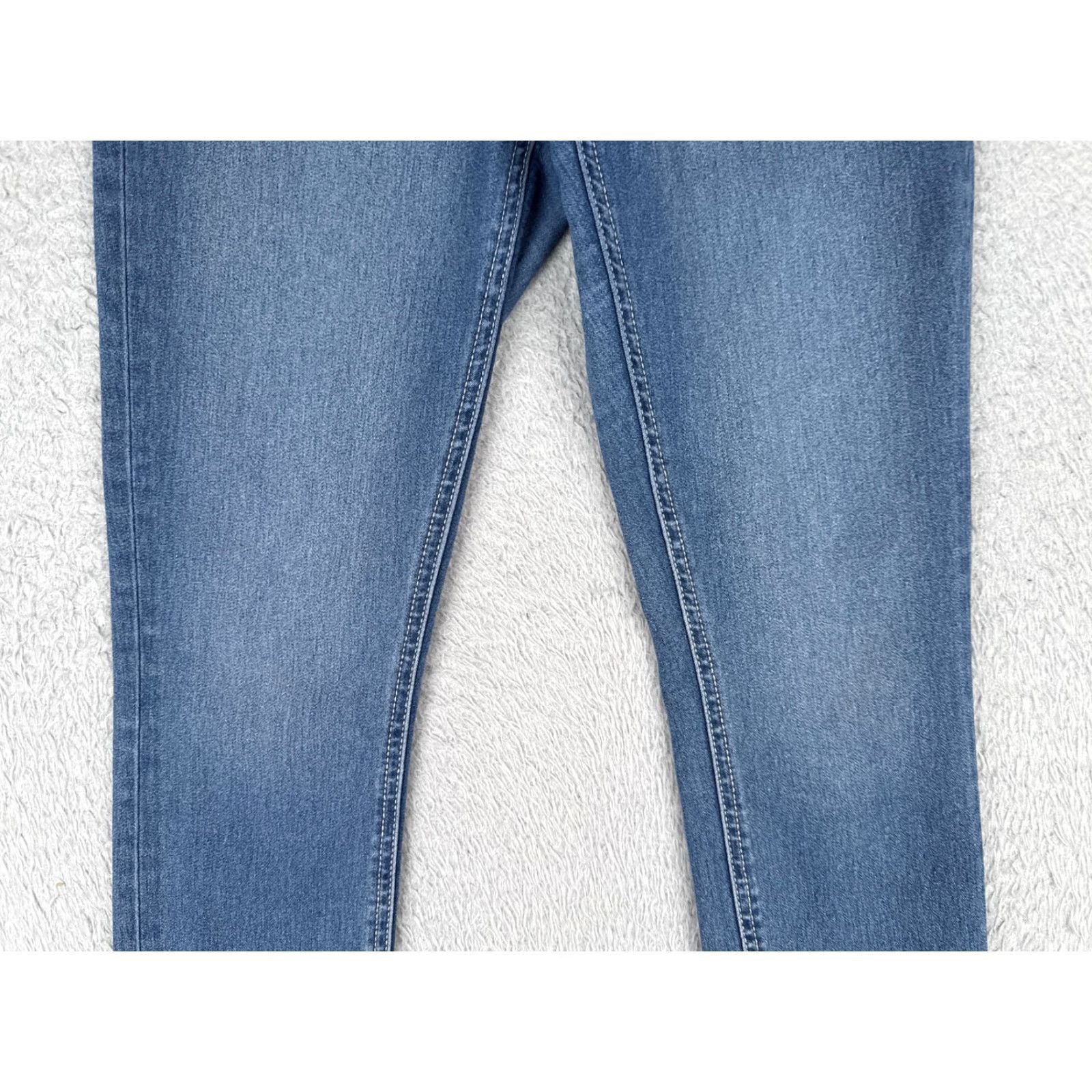 Vintage No Boundaries Jeans Womens Juniors 7 High Rise Skinny Denim Blue Stretch 26in Inseam 24in Adult? (Note: This item is Juniors size 7, not adult.) Size 28" / US 6 / IT 42 - 3 Thumbnail