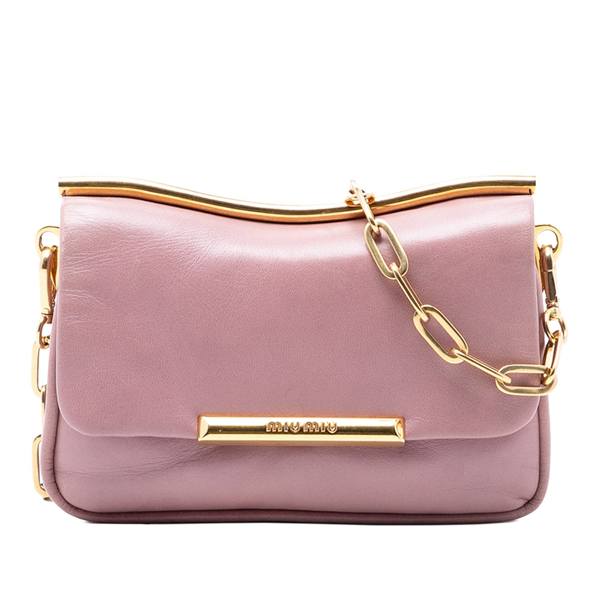 Miu Miu Leather Frame Chain Crossbody Size ONE SIZE - 1 Thumbnail