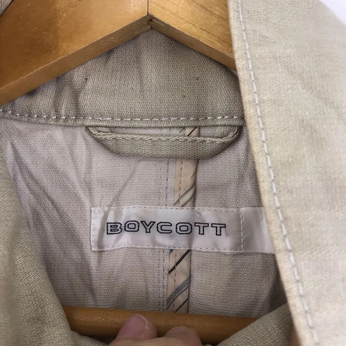 Vintage BOYCOTT JAPAN PUNK Rebel Minimalist Design Parka