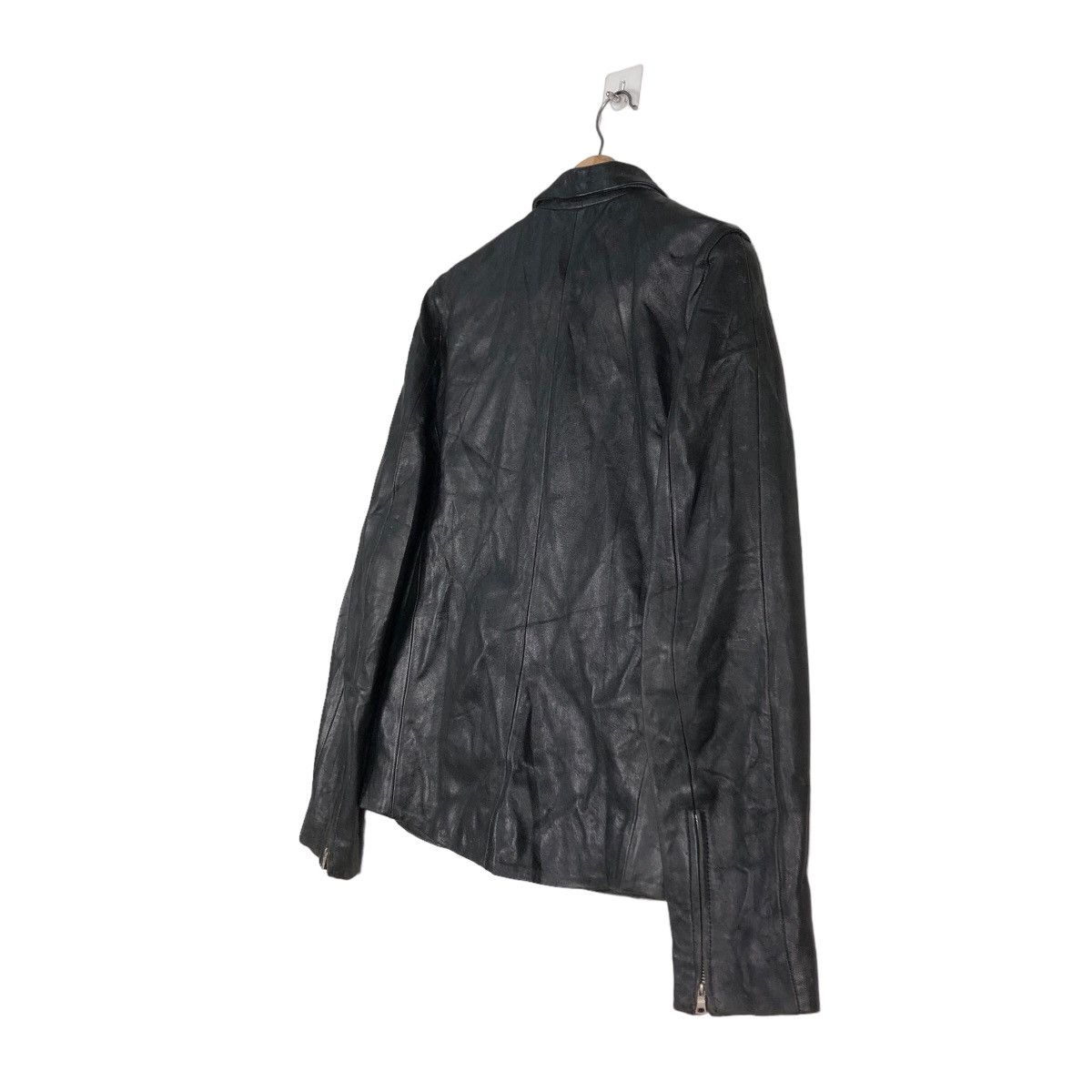 Japanese Brand 🔥Vintage Soft Leather Biker Jacket Kuro Issey Miyake Japan Size US M / EU 48-50 / 2 - 10 Thumbnail