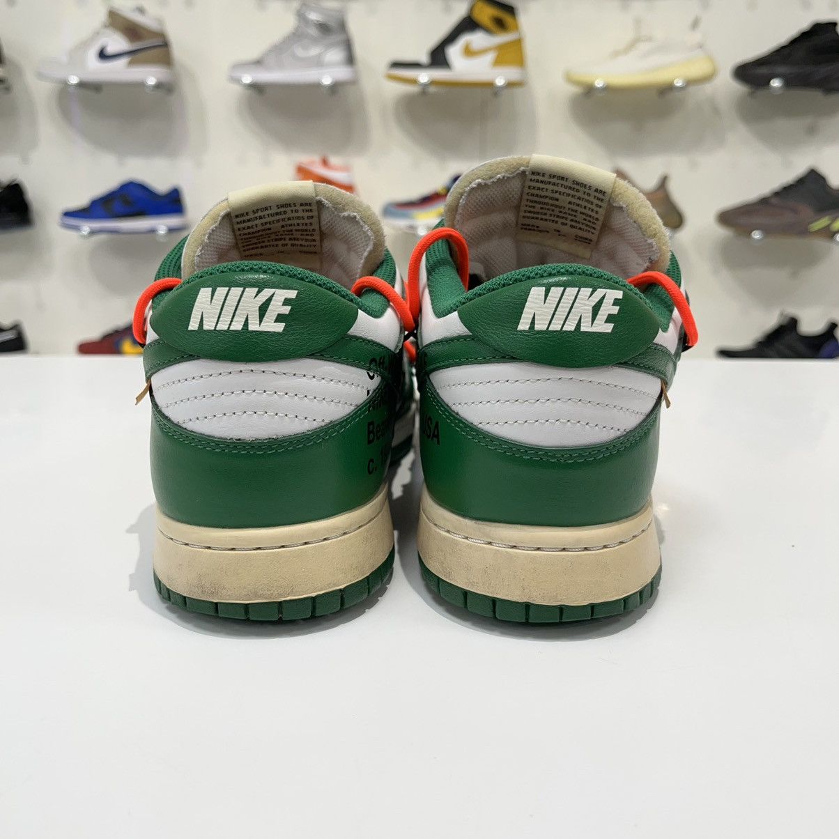 Nike × Off-White Nike Dunk Low x Off-White Pine Green Size US 10 / EU 43 - 5 Thumbnail