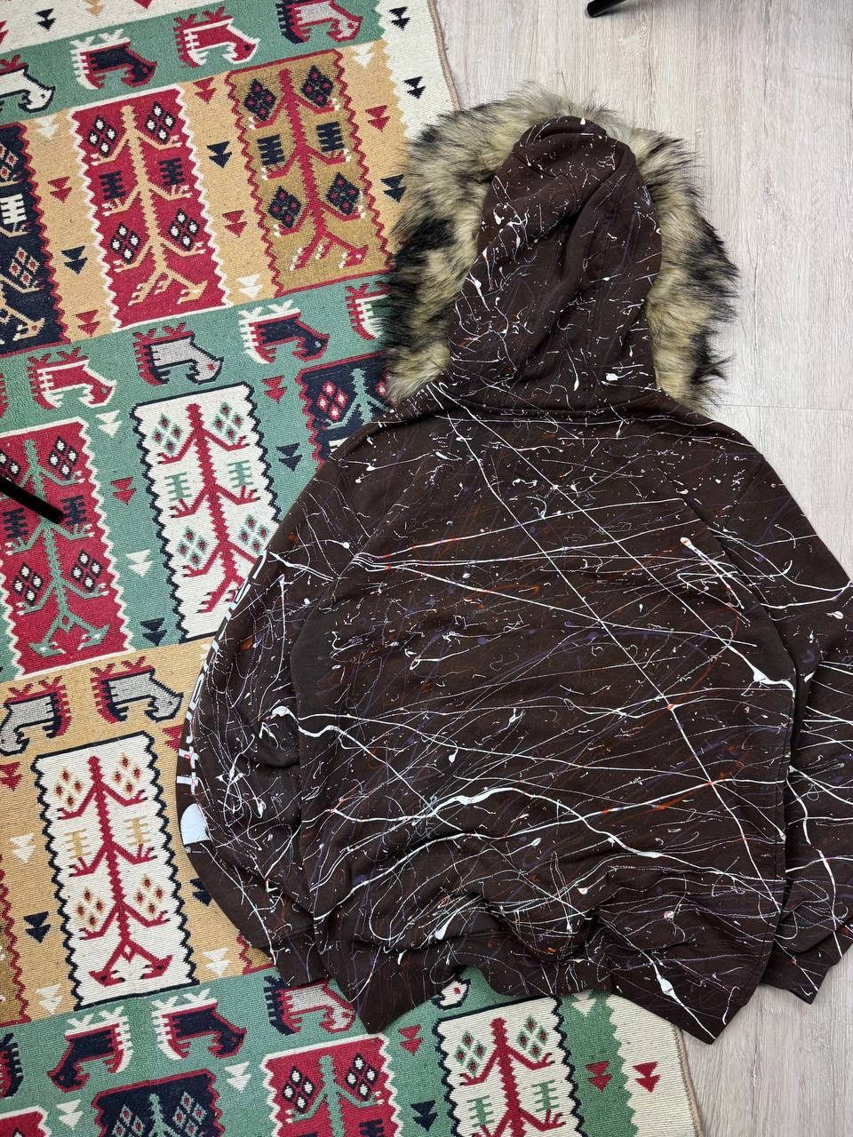 Carhartt × Japanese Brand × Vintage Vintage Carhartt Custom Gallery Dept Style Fur Y2K Hoodie Size US M / EU 48-50 / 2 - 10 Thumbnail