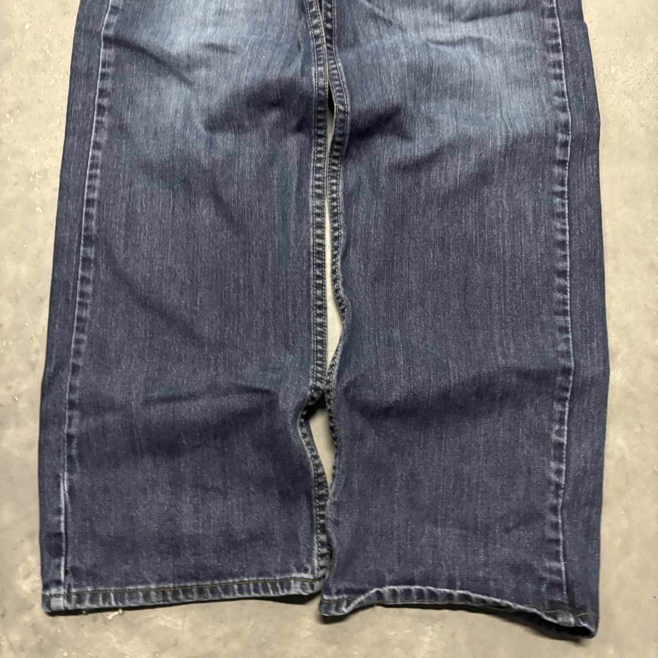 Japanese Brand × Vintage Crazy Vintage Y2K/2000s Grunge Dark Wash Skater Denim Jeans! Size US 32 / EU 48 - 6 Thumbnail