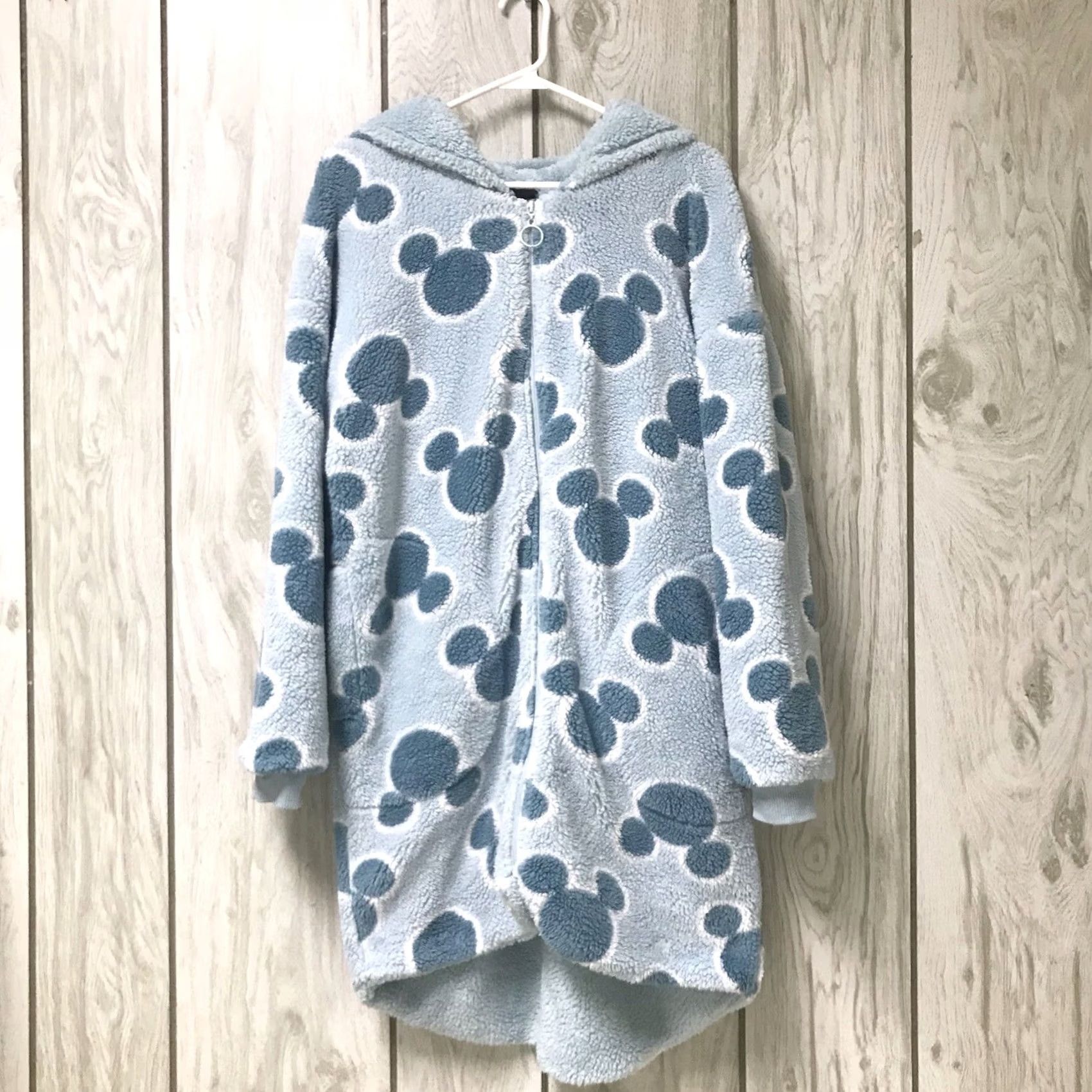 Disney Disney Hoodie Women Blue Mickey Mouse Fleece Zip Lounge Hooded Ears M Size M / US 6-8 / IT 42-44 - 2 Thumbnail