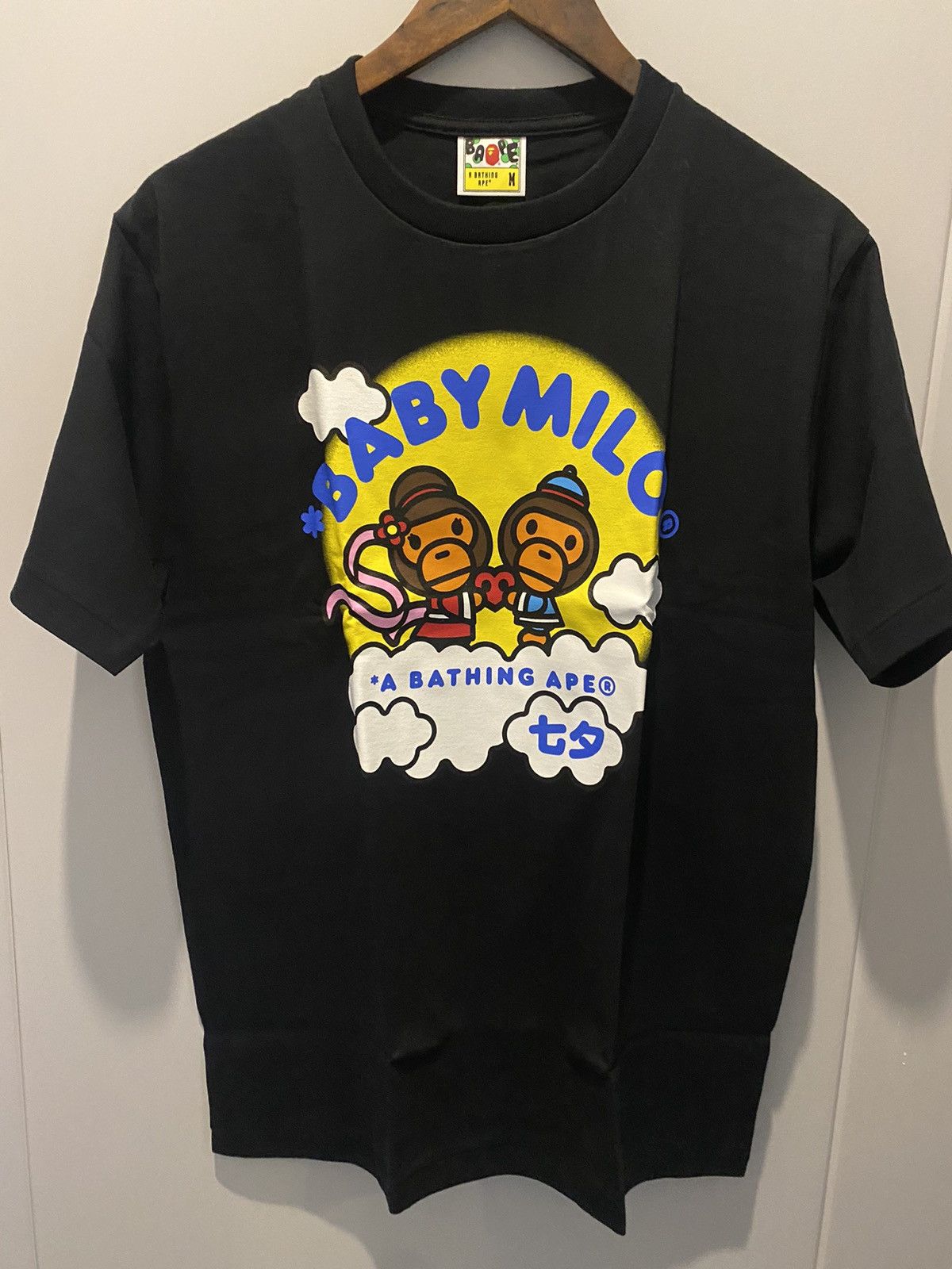 image of Bape Japan Culture Baby Milo Tee in Black, Men's (Size Medium)