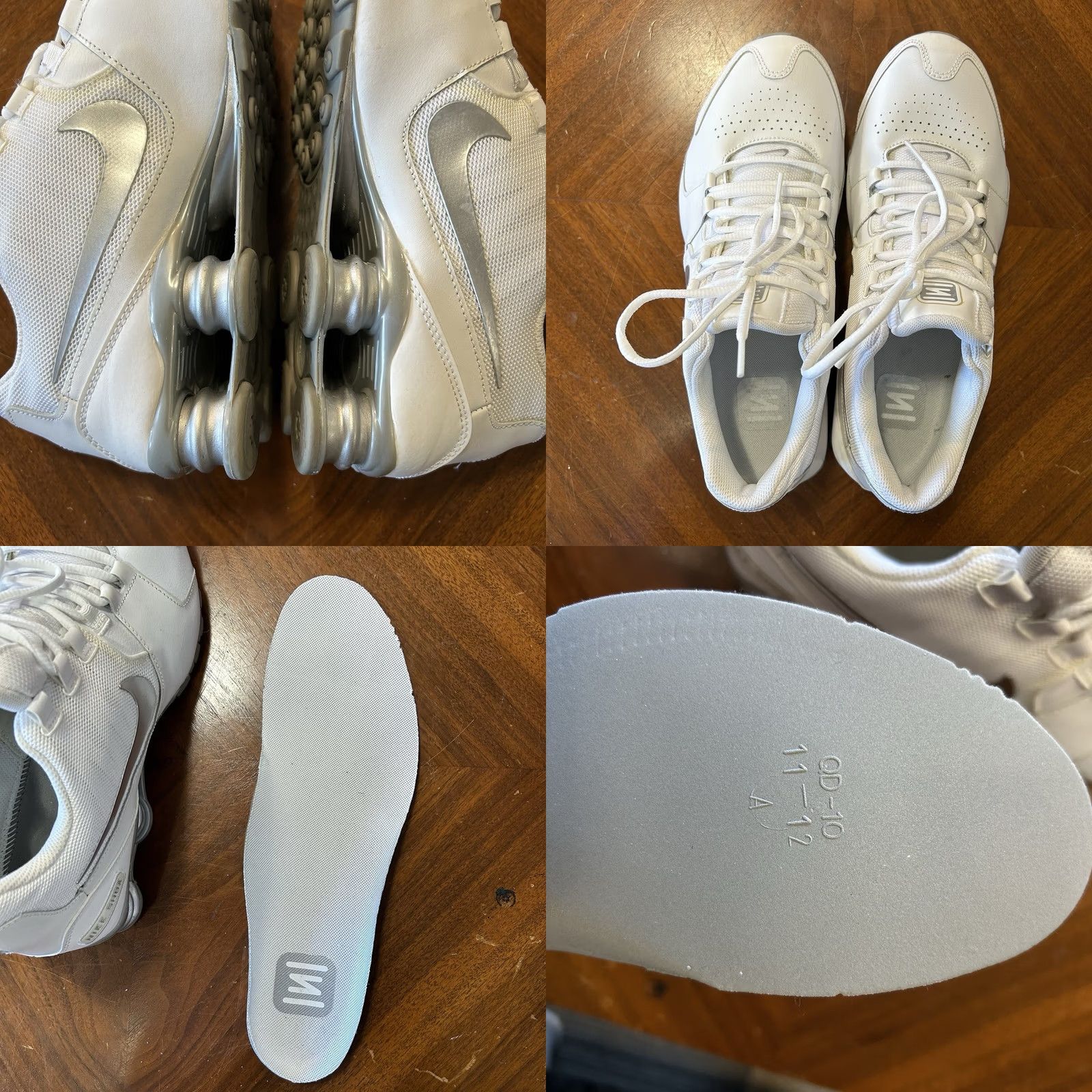 Nike Nike Shox Avenue White 833584-100 Sneaker Men 12 AS IS Good Condition 2016 Net Easy Size US 12 / EU 45 - 9 Thumbnail