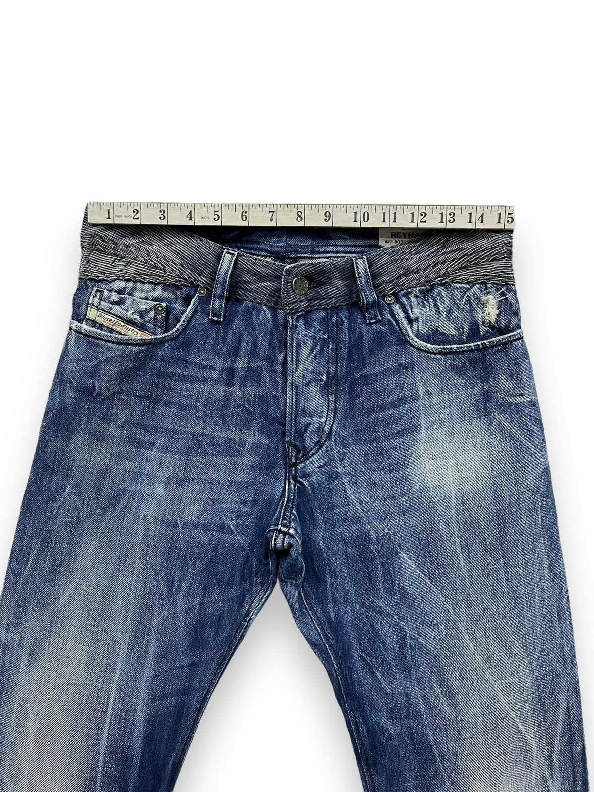 Diesel 🔥DIESEL ACID WASH Distressed Italian Denim FLARE Jeans Size US 30 / EU 46 - 20 Thumbnail