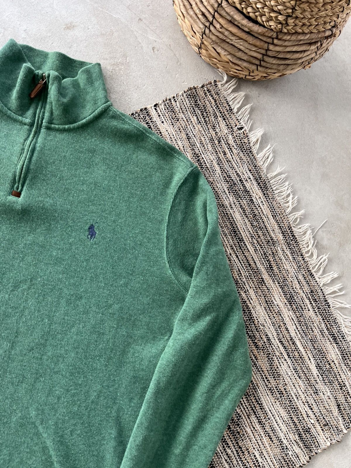 Polo Ralph Lauren Vintage Polo Ralph Lauren Half Zip Sweatshirt Green Y2K Size US M / EU 48-50 / 2 - 7 Thumbnail