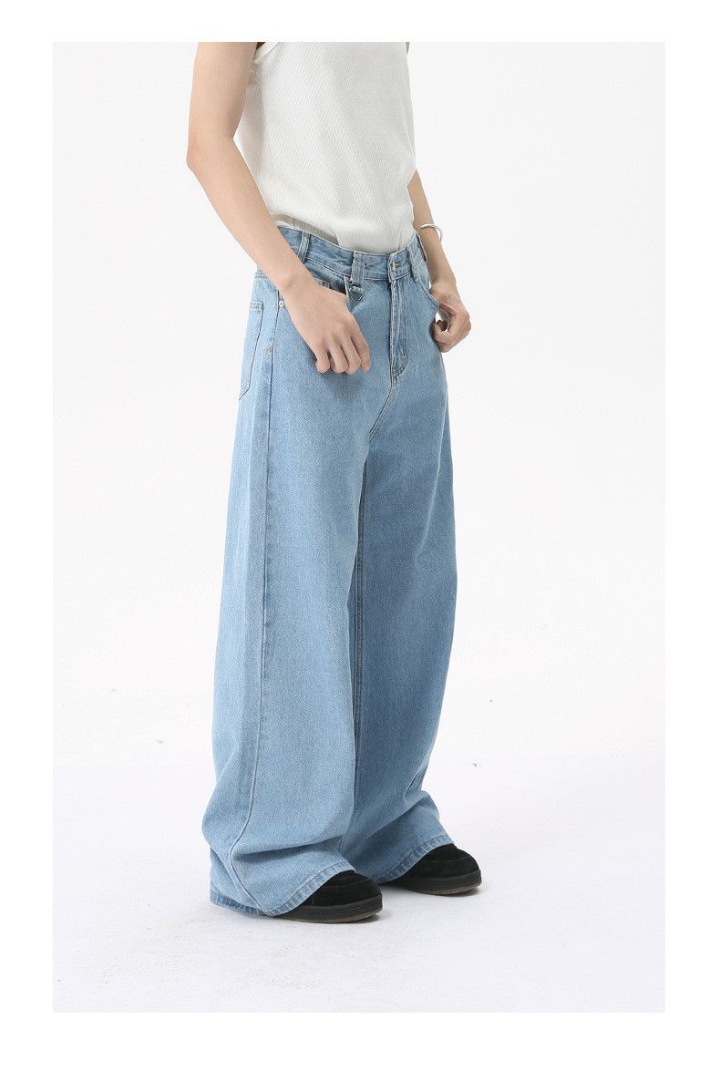 Japanese Brand Men's American Cleanfit Retro Wide-Leg Straight-Leg Jeans Size US 32 / EU 48 - 4 Thumbnail