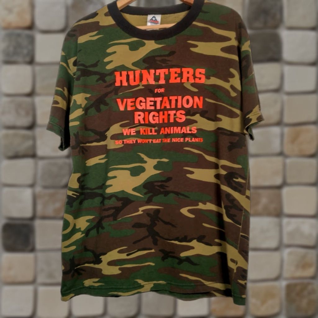 Vintage VINTAGE Woodland Camo Shirt Men Large Camouflage Knit Cotton Alstyle Apparel Hunter Theme 90s? (If applicable) Size US L / EU 52-54 / 3 - 1 Thumbnail