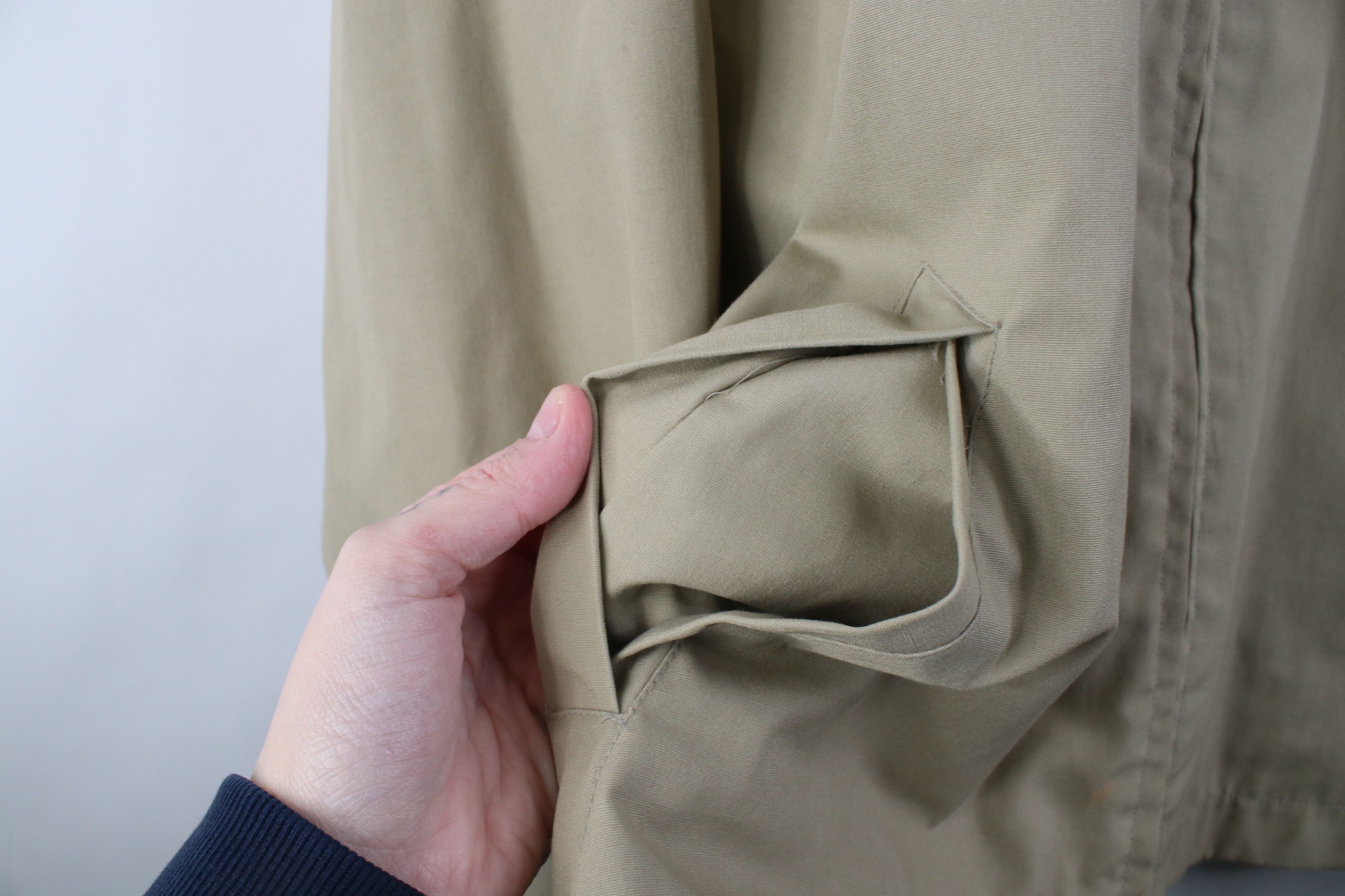 Vintage Vintage 70s Streetwear Canvas Cafe Racer Bomber Jacket Beige Size US XXL / EU 58 / 5 - 5 Thumbnail