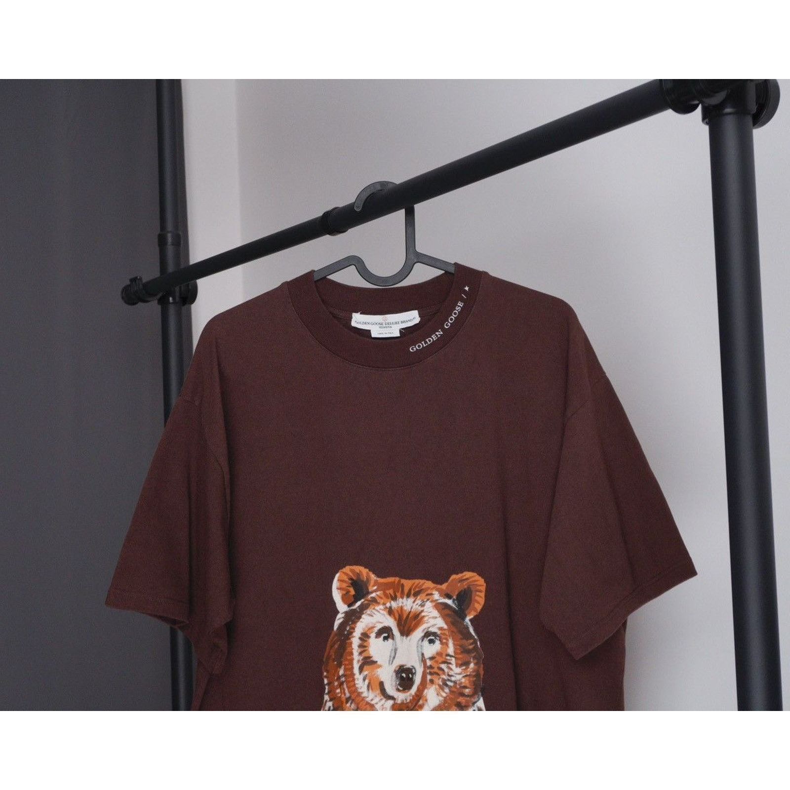 Golden Goose Golden goose bear print oversized brown tee shirt Size US S / EU 44-46 / 1 - 2 Thumbnail